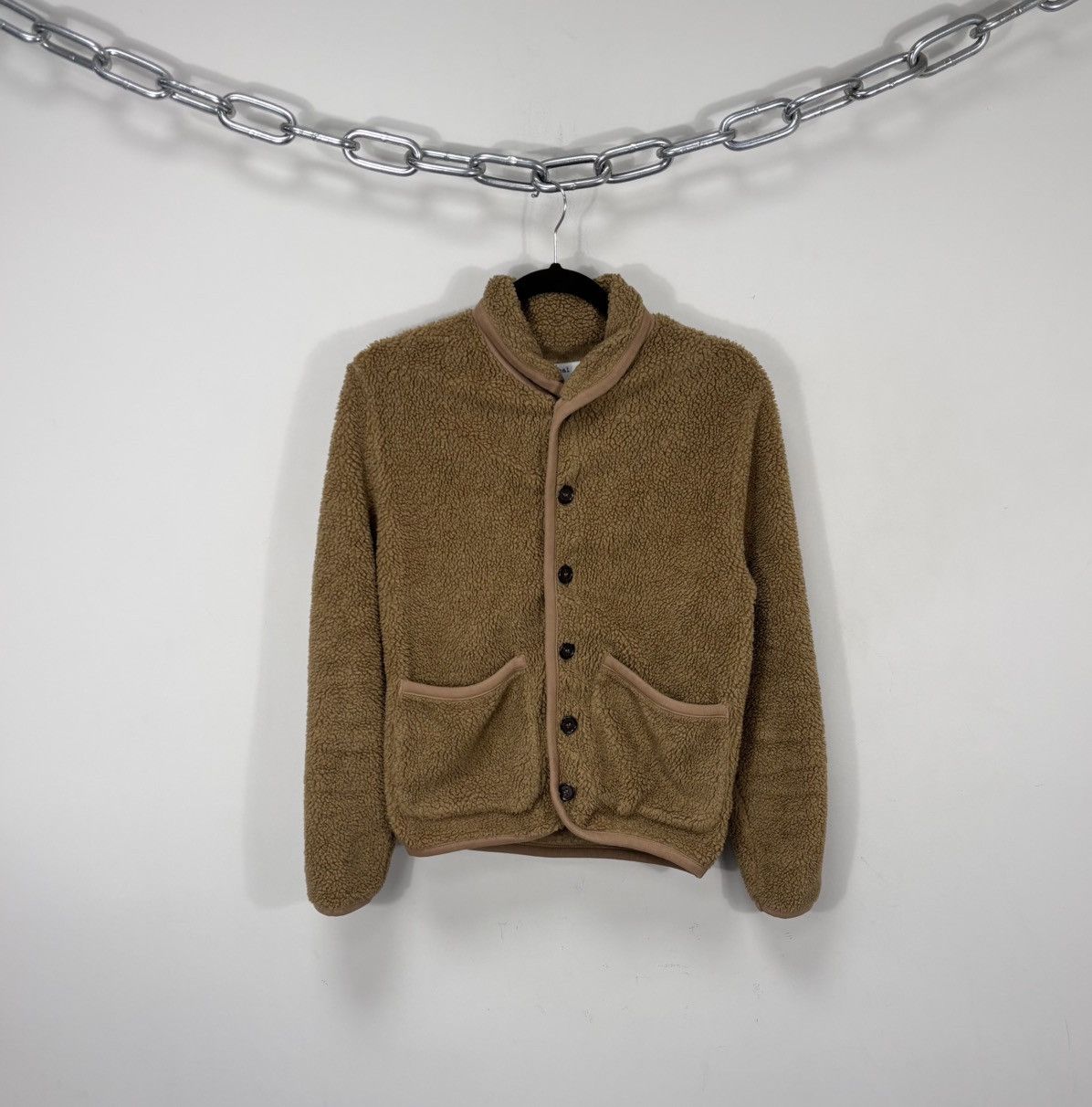 Universal Works Universal Works Lancaster Mountain Fleece Jacket Sand Unisex Size US S / EU 44-46 / 1 - 1 Thumbnail