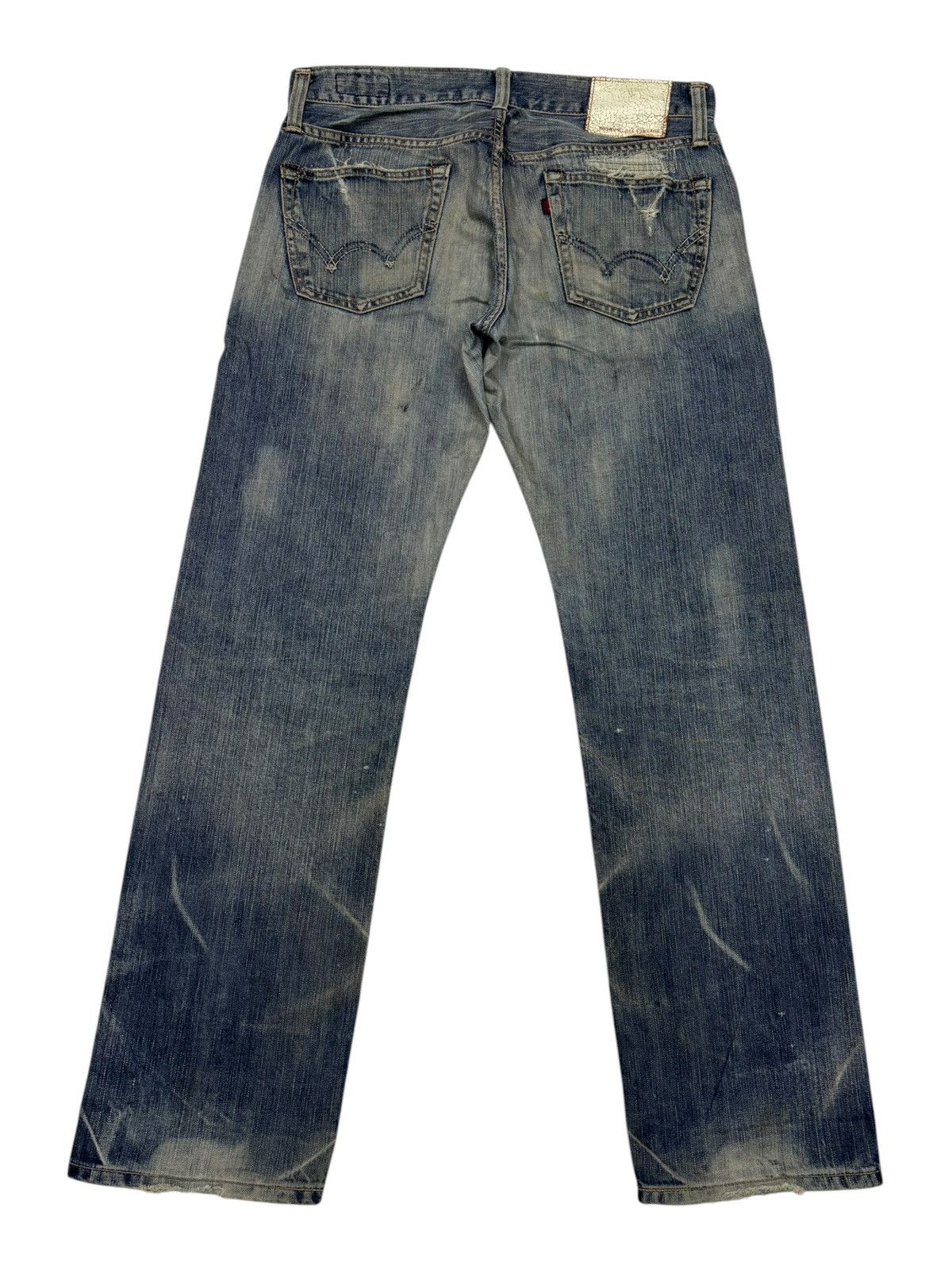 Kapital Edwin 503 Rebel Vintage Mud Wash Distressed Denim Jeans Size US 35 - 8 Thumbnail