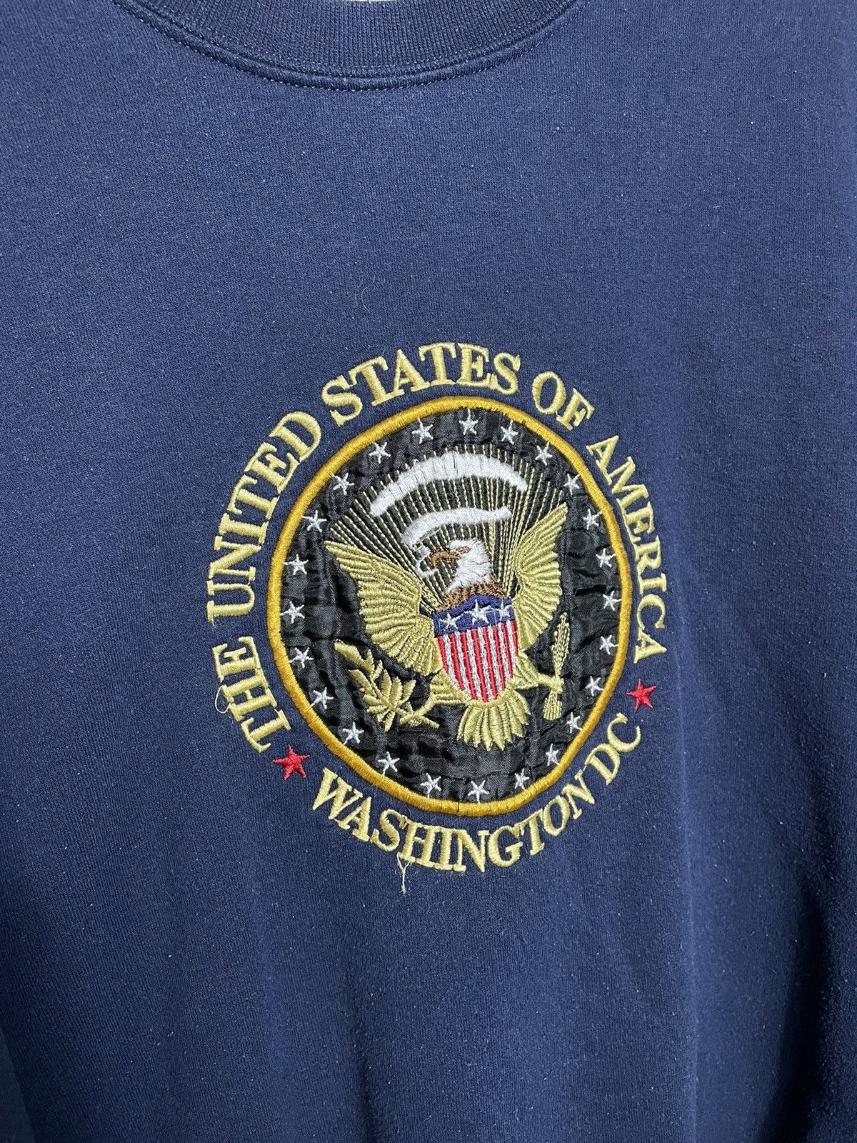 Vintage Vintage 90s Washington D.C Constitution Logo Sweatshirt Y2K Size US L / EU 52-54 / 3 - 2 Thumbnail
