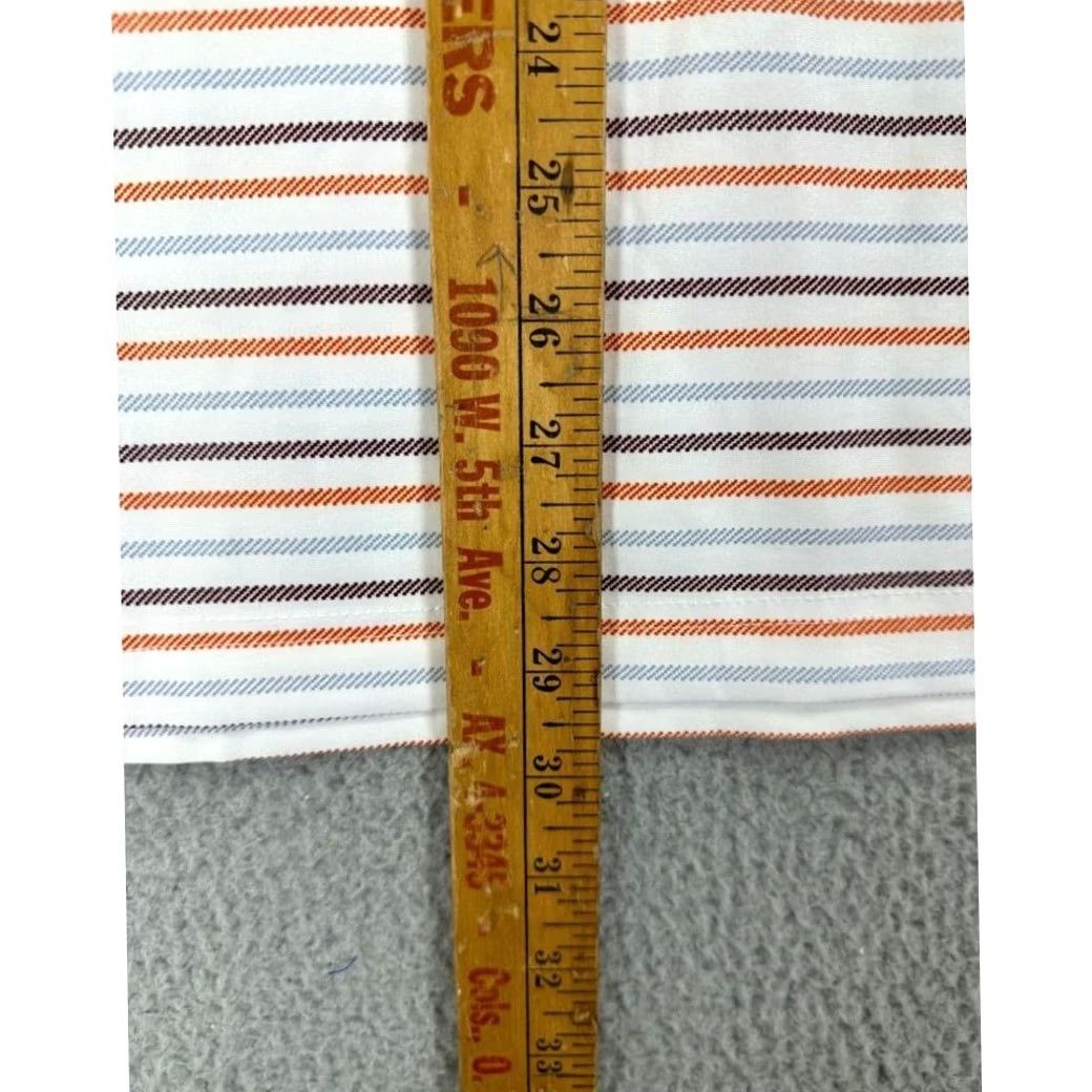 Vintage Hickey Freeman Golf Polo Shirt Mens Medium White Striped Rugby Casual NEW Size US M / EU 48-50 / 2 - 6 Thumbnail
