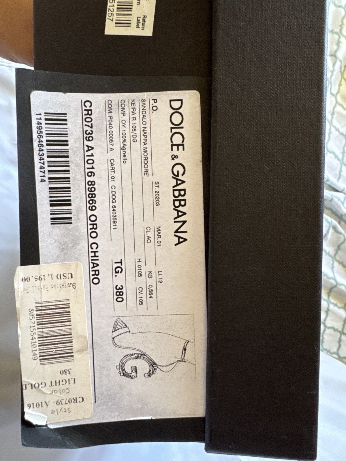 Dolce & Gabbana Sándalo Nappa Mordore Size US 8 / IT 38 - 1 Thumbnail