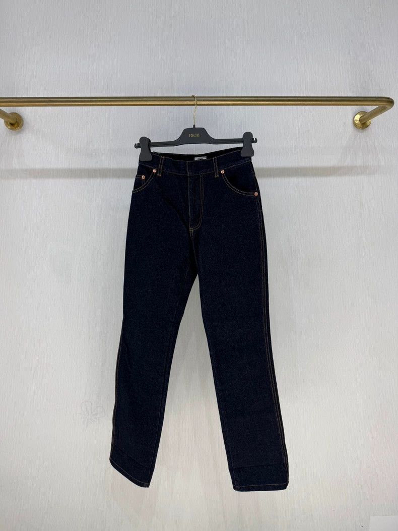 Dior Dior 23SS Solid Color High-Waist Jeans Size US 26 / EU 42 - 1 Thumbnail