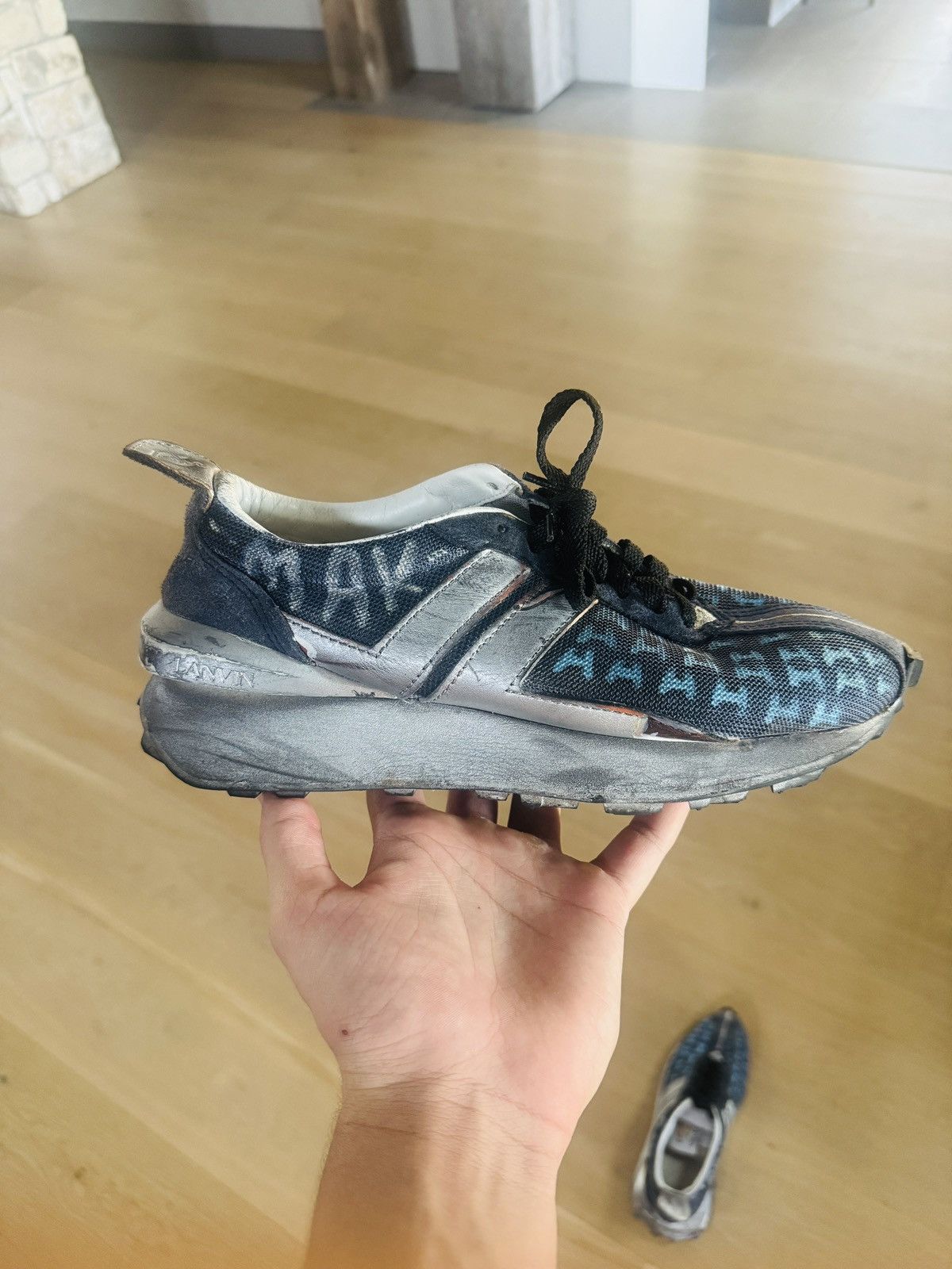 Lanvin Steve Aoki Custom 1 of 1 Hand Painted Lanvin Shoes Size US 8.5 / EU 41-42 - 1 Thumbnail