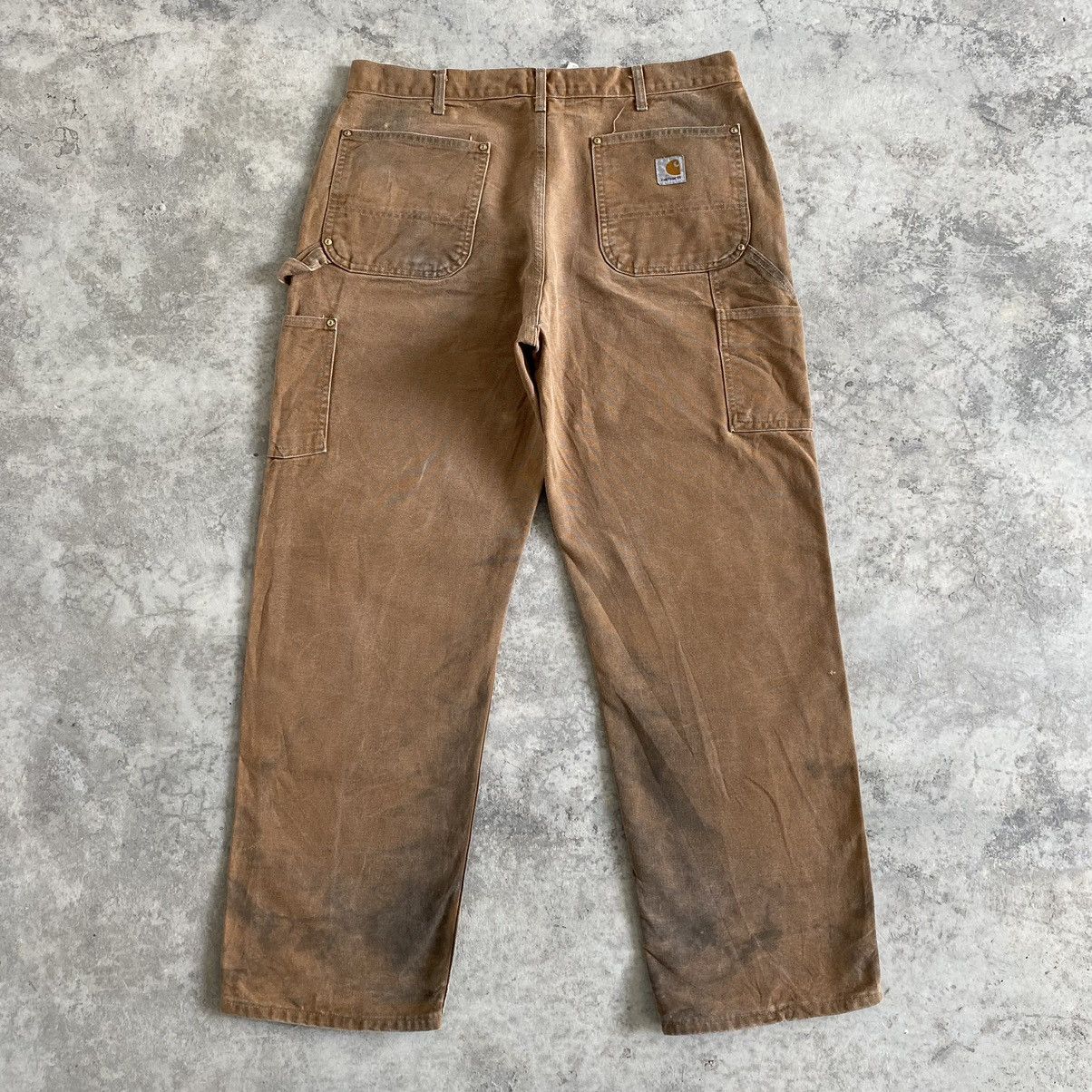 Carhartt VTG Carhartt Double Knee Dirty Carpenter Work Pants Size US 35 - 13 Thumbnail