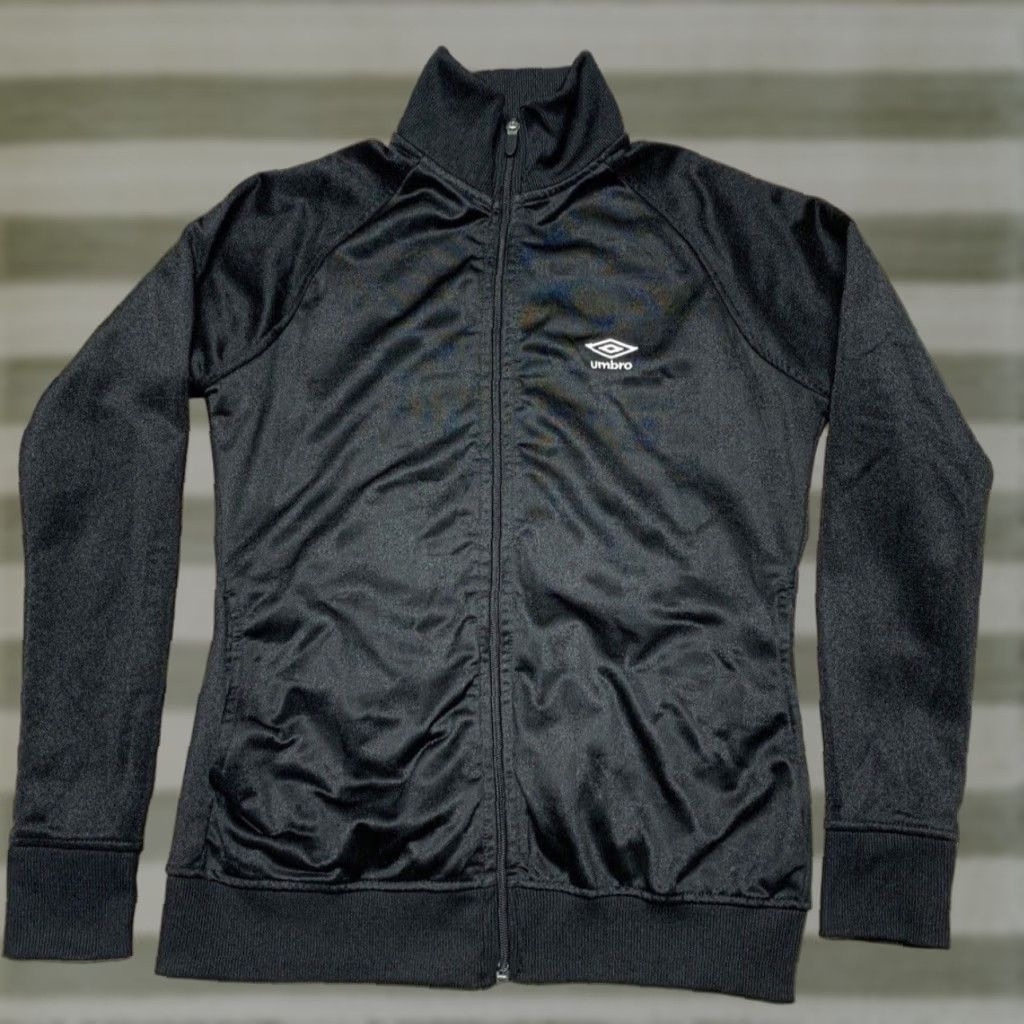 Umbro Umbro Black Full Zip Track Jacket Women's S Activewear Athleisure Size S / US 4 / IT 40 - 1 Thumbnail