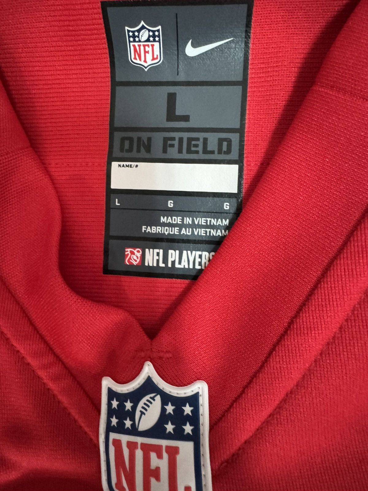 Nike Signed KC Chiefs Zach Fulton #73 NFL Limited Stitched Jersey Size US L / EU 52-54 / 3 - 8 Thumbnail