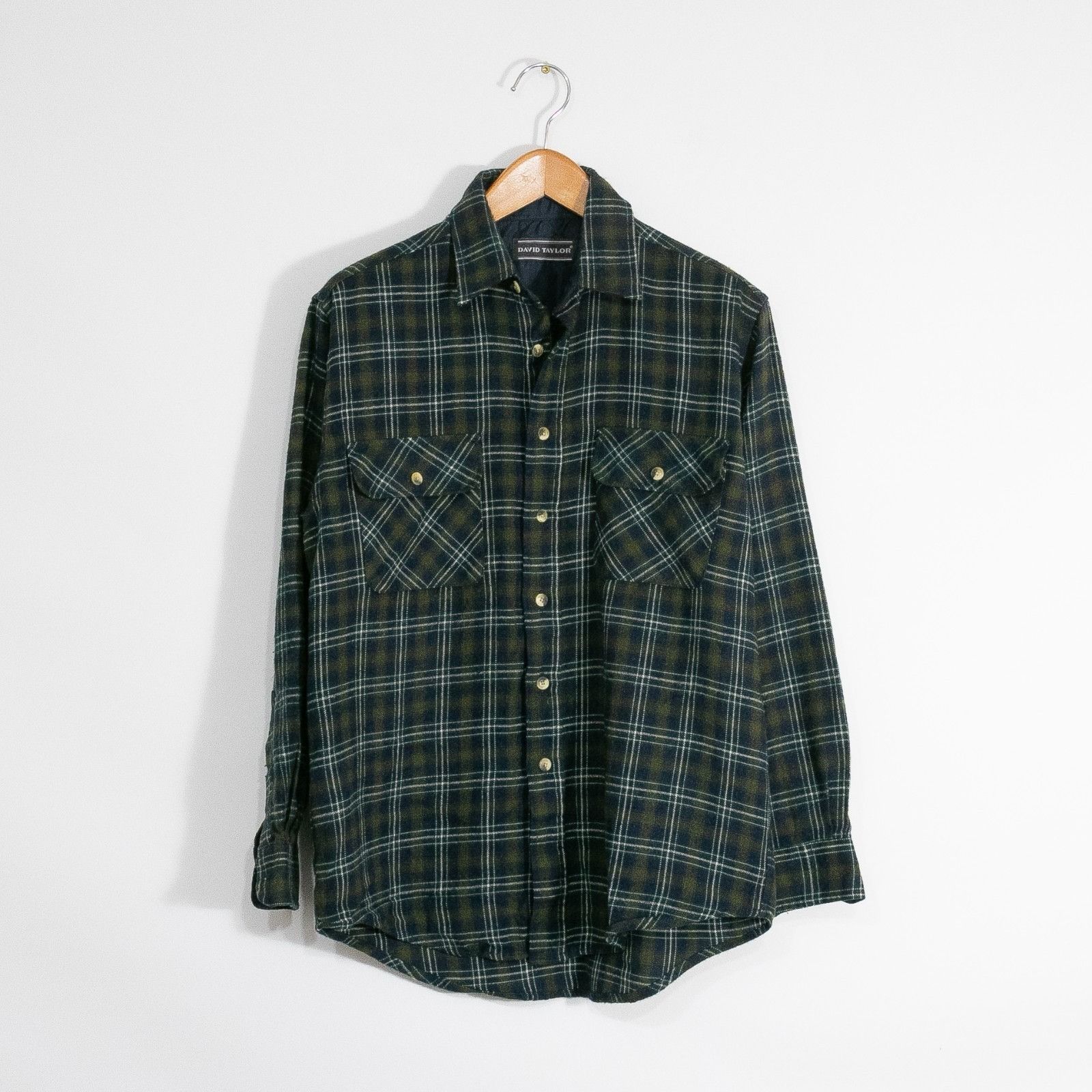 David Taylor Vintage 90s David Taylor Acrylic Flannel Button Shirt Medium Size US M / EU 48-50 / 2 - 1 Thumbnail