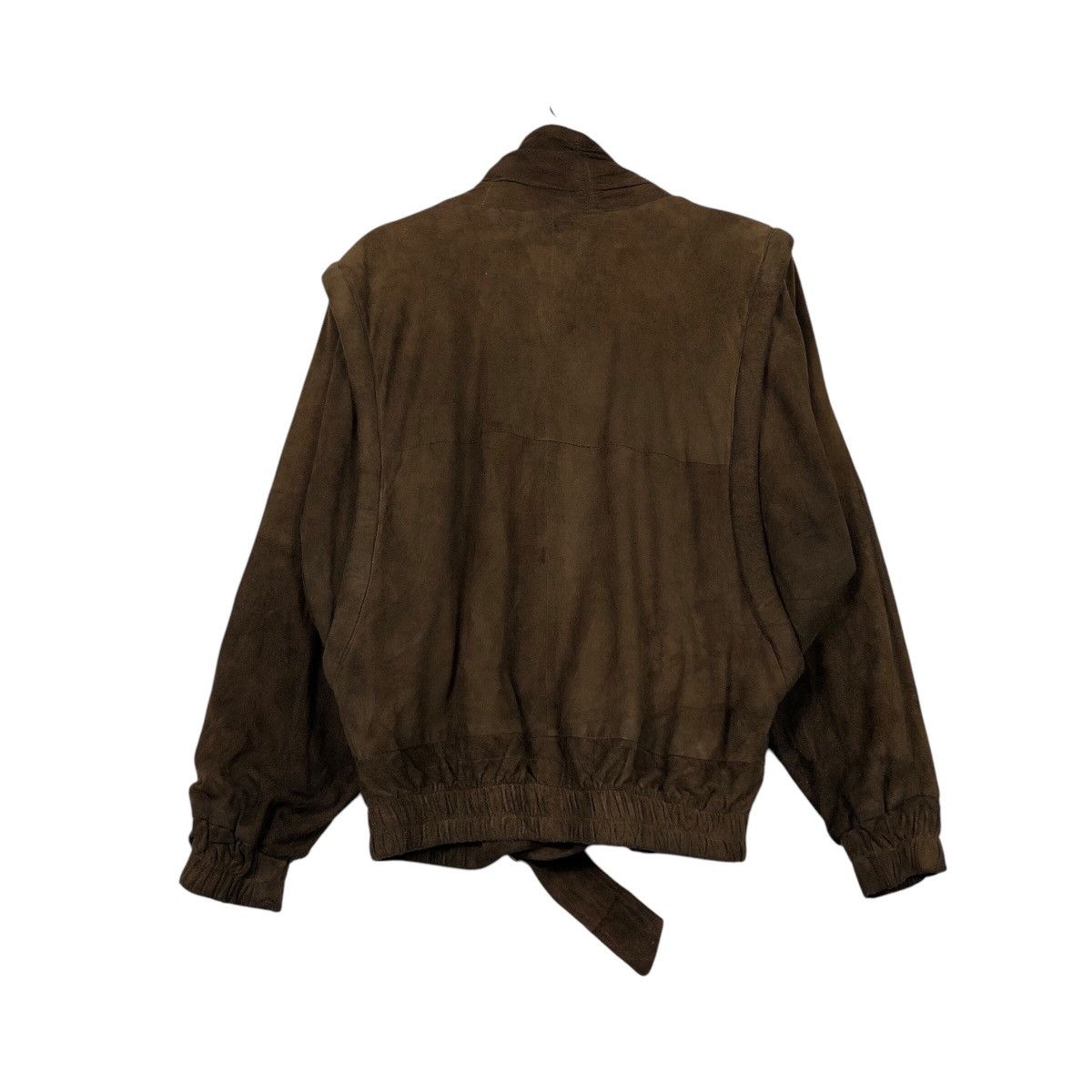 Genuine Leather 📌Vintage Fly Bomber Jacket Leather Danna Issey Miyake Size US M / EU 48-50 / 2 - 9 Thumbnail