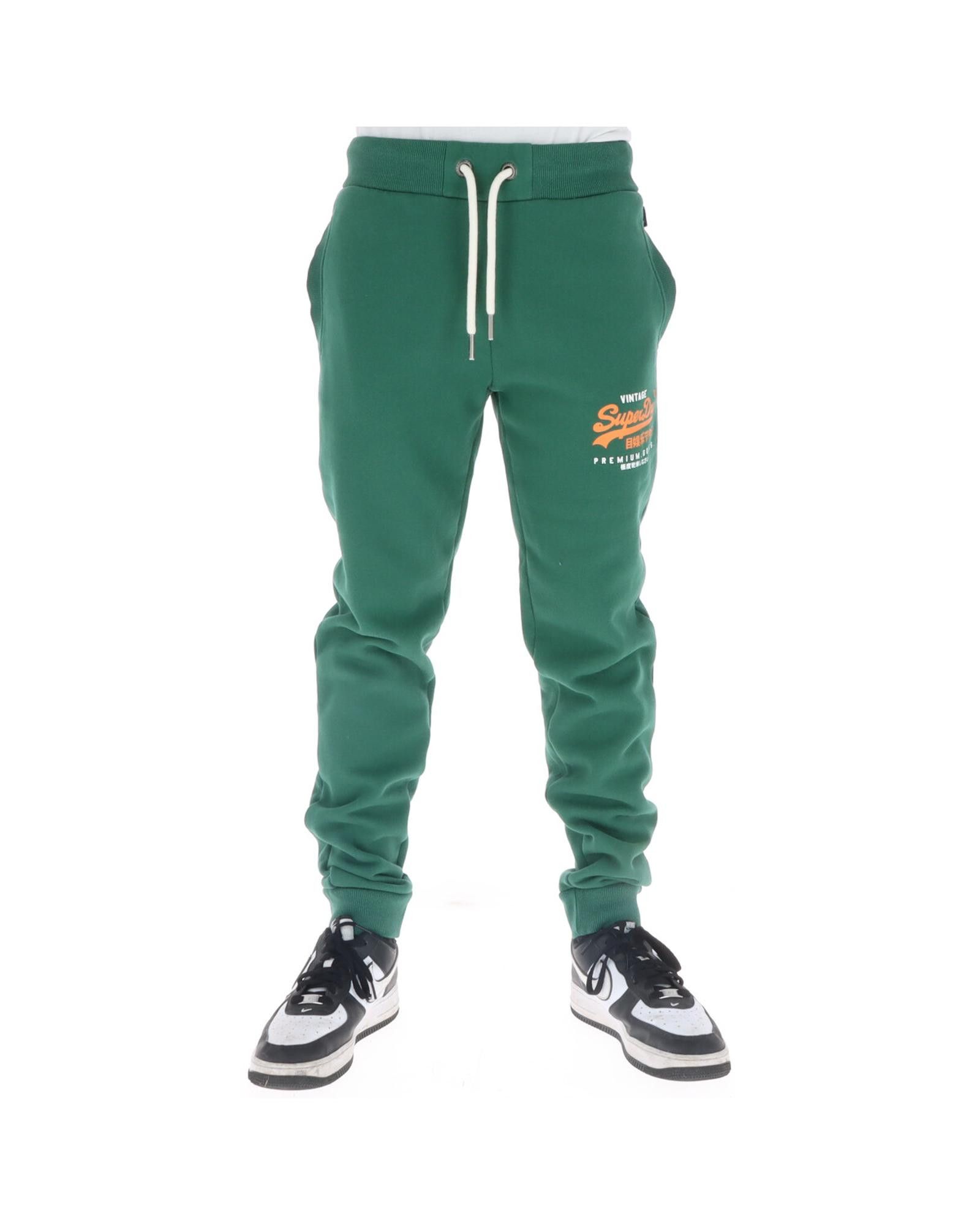 image of Superdry Printed Trousers With Front And Back Pockets in Green, Men's (Size 44)