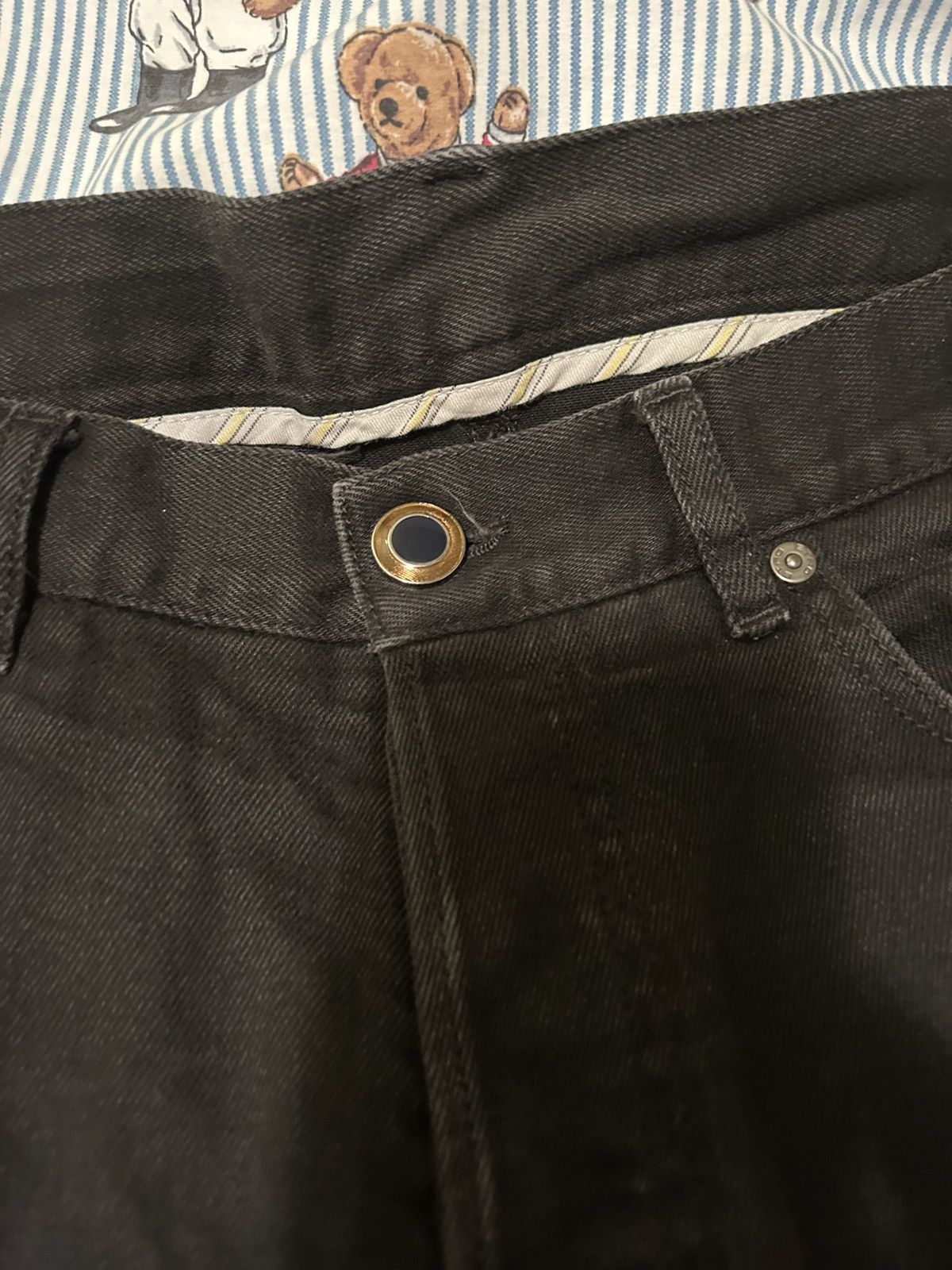 Etro Etro black regular fit jeans 34 waist mens Size US 34 / EU 50 - 5 Thumbnail