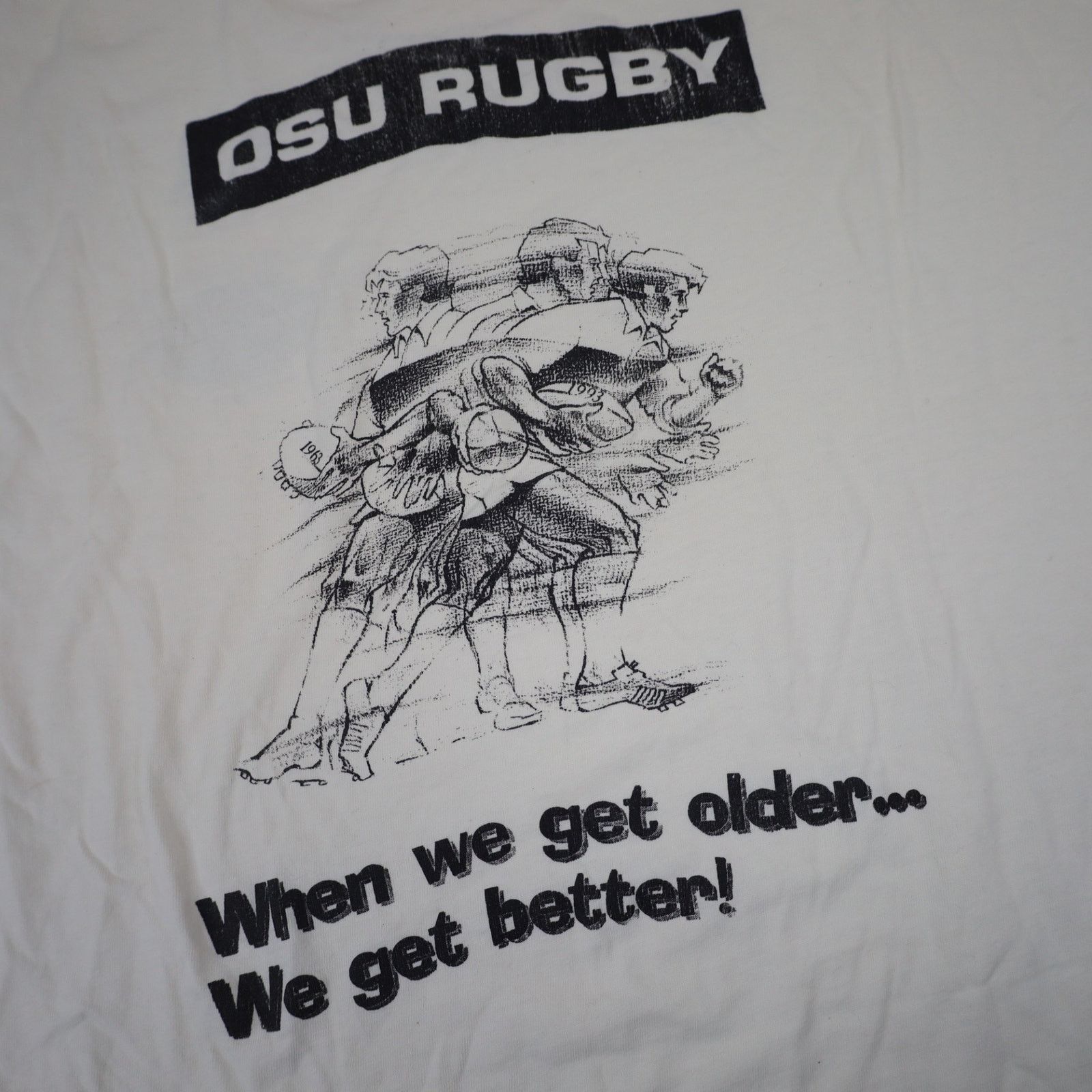 NCAA × Vintage Vintage Oregon State Beavers OSU Rugby Graphic T Shirt Size US XL / EU 56 / 4 - 11 Thumbnail