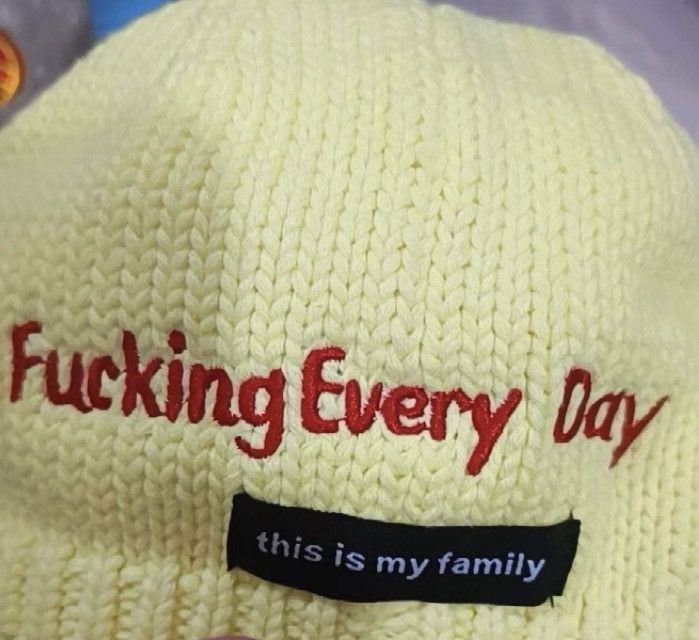 Japanese Brand Outdoor retro fashion embroidered chunky knit cap hat beanie Size ONE SIZE - 6 Thumbnail