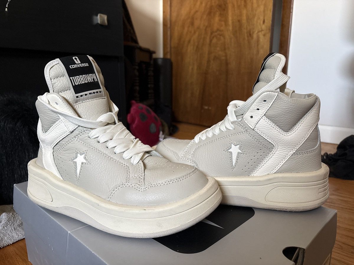Converse × Rick Owens Drkshdw RICK OWENS DRKSHDW Converse Edition TURBOWPN Size US 6.5 / IT 36.5 - 3 Thumbnail