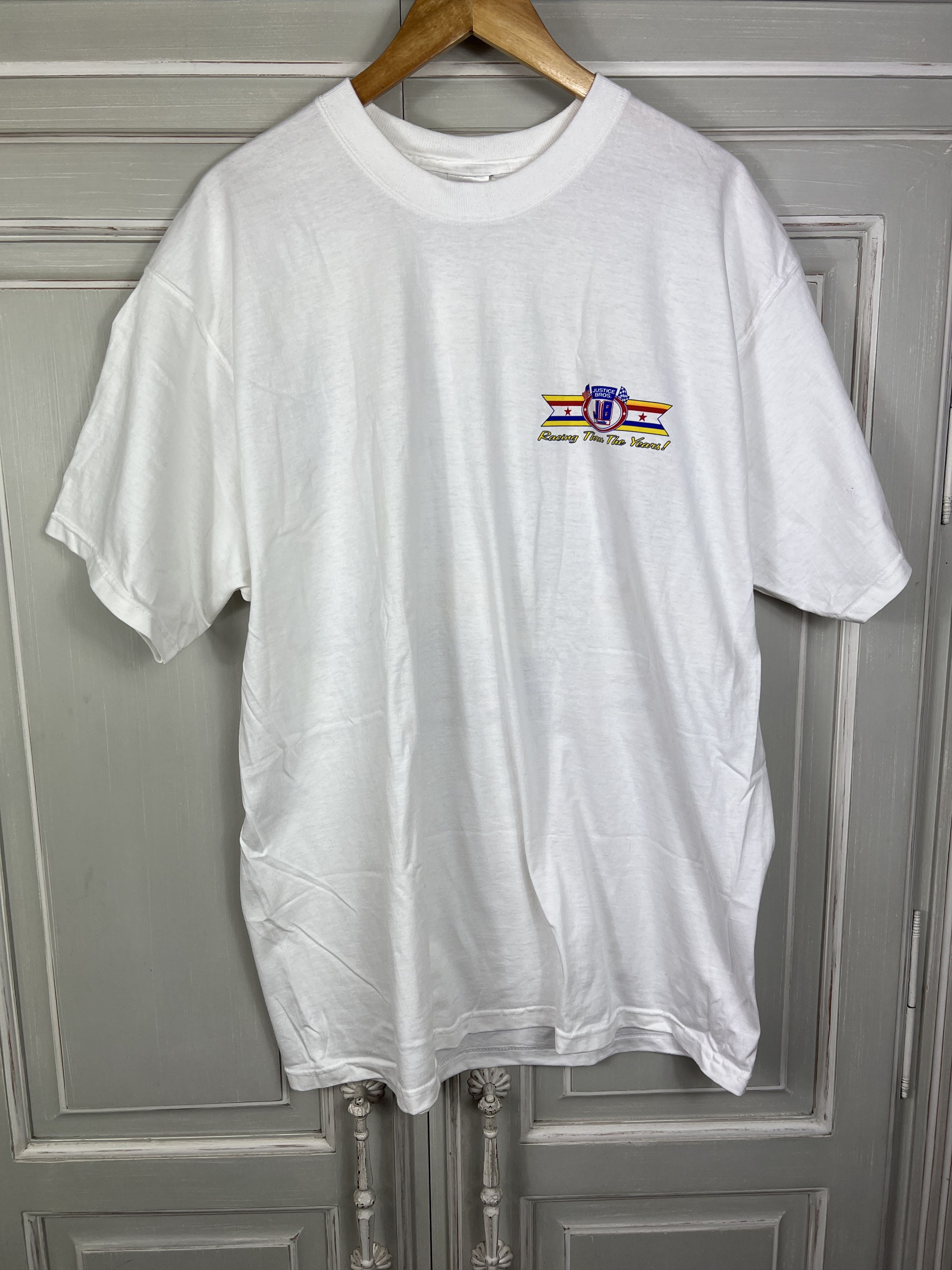 Other VINTAGE RACING JUSTICE BROTHERS 90S T SHIRT Size US XL / EU 56 / 4 - 4 Thumbnail