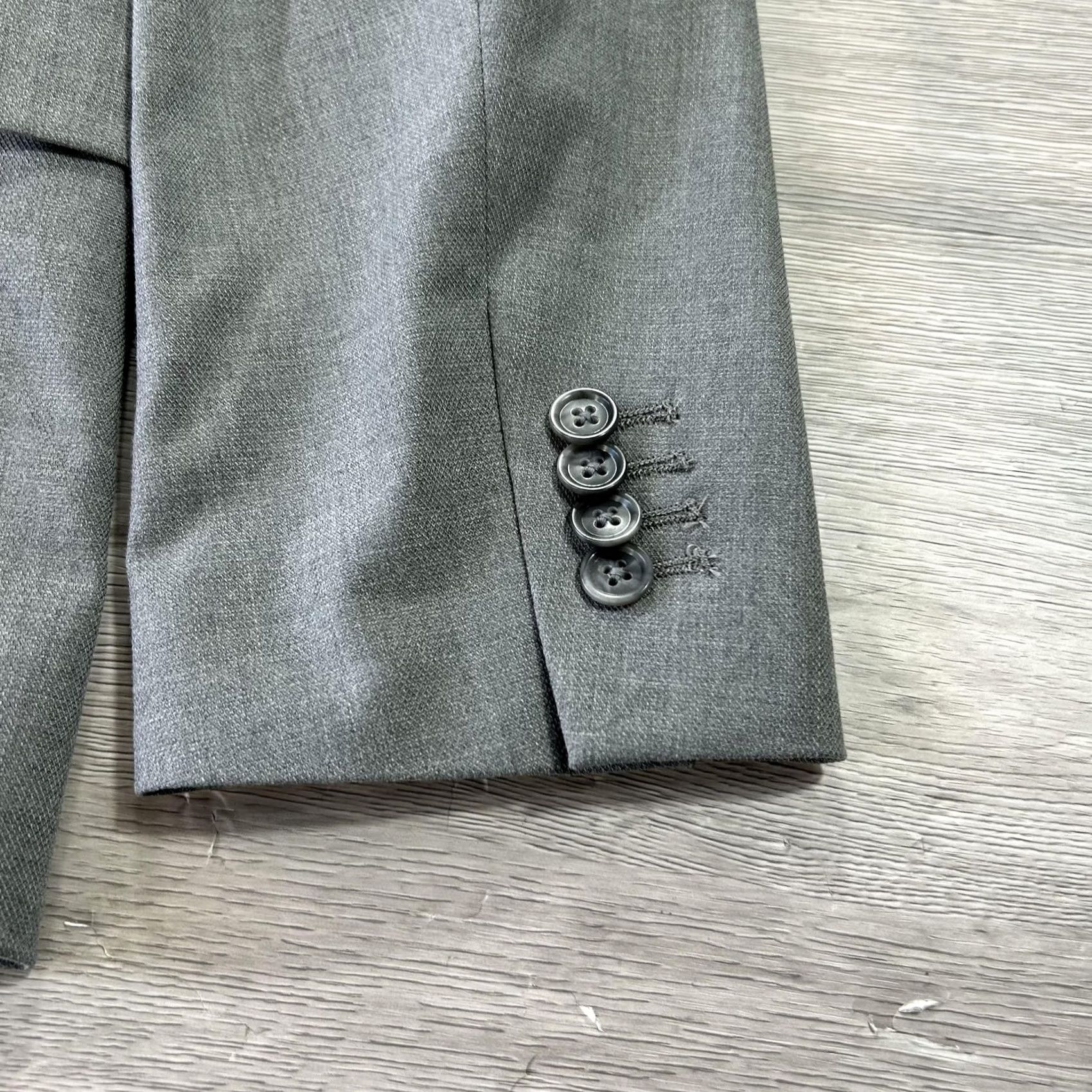 Perry Ellis Perry Ellis Blazer Mens 38 Short Gray Slim Fit Sport Coat Jacket Size US 38 / EU 54 - 4 Thumbnail