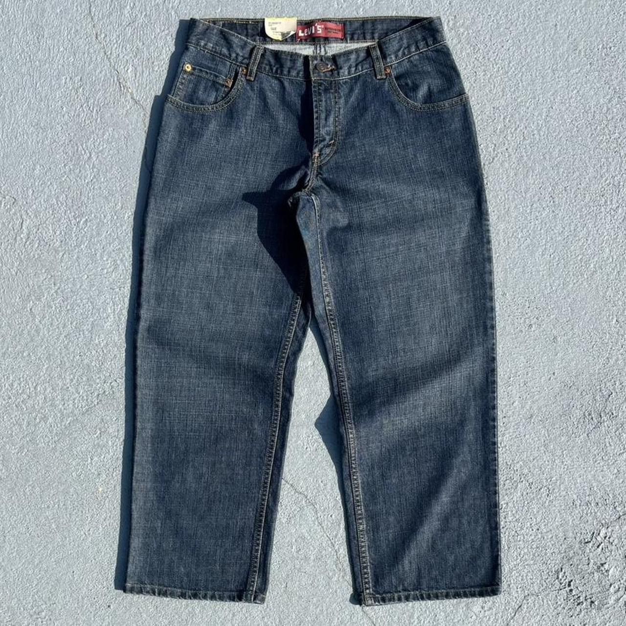 Levi's Deadstock Y2K Levi’s 550 Dark Blue Husky Jeans. Size US 32 / EU 48 - 2 Thumbnail