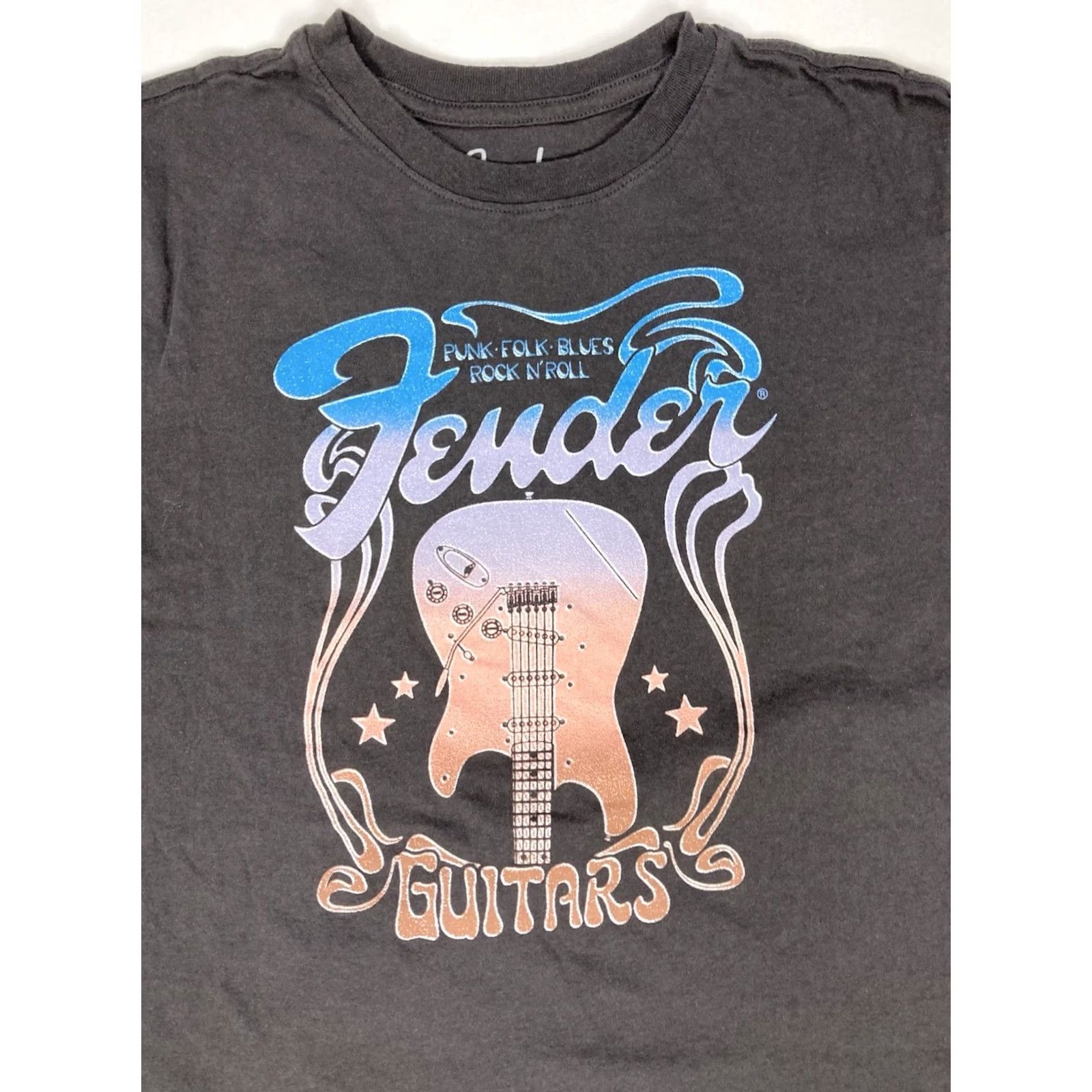 Fender VINTAGE Fender Guitar Graphic T-shirt Women Large Gray Short Sleeve Music Size L / US 10 / IT 46 - 2 Thumbnail