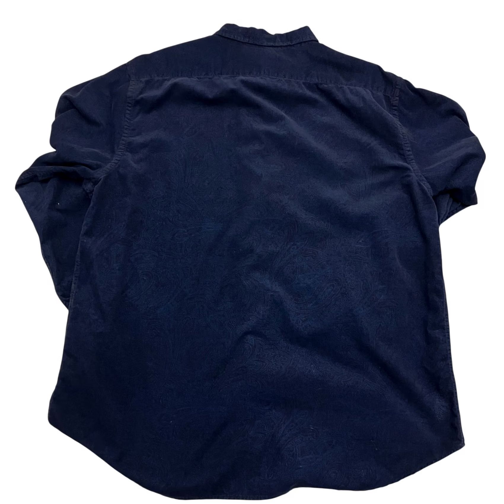 Vintage Falls Creek Corduroy Shirt Mens XL Navy Blue Long Sleeve Button Down Size US XL / EU 56 / 4 - 5 Thumbnail