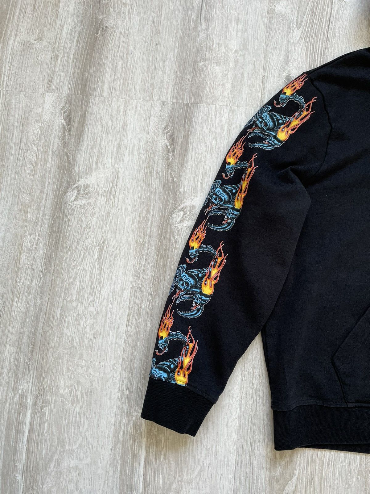 Allsaints ALLSAINTS Scorpion Fire Hoodie Big Logo Black Size US XL / EU 56 / 4 - 5 Thumbnail