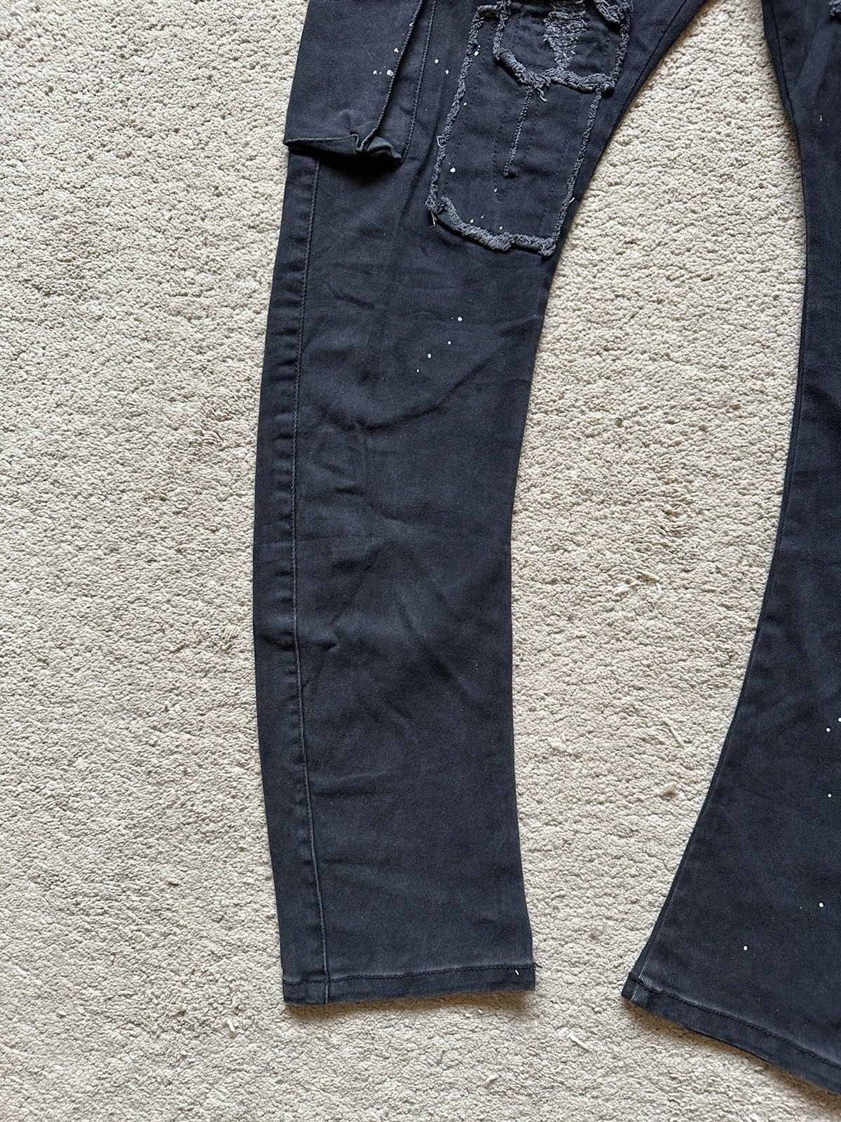 Japanese Brand 2000s Artemis Patchwork with Splatter Paint cargo J cut Pant Size US 32 / EU 48 - 5 Thumbnail
