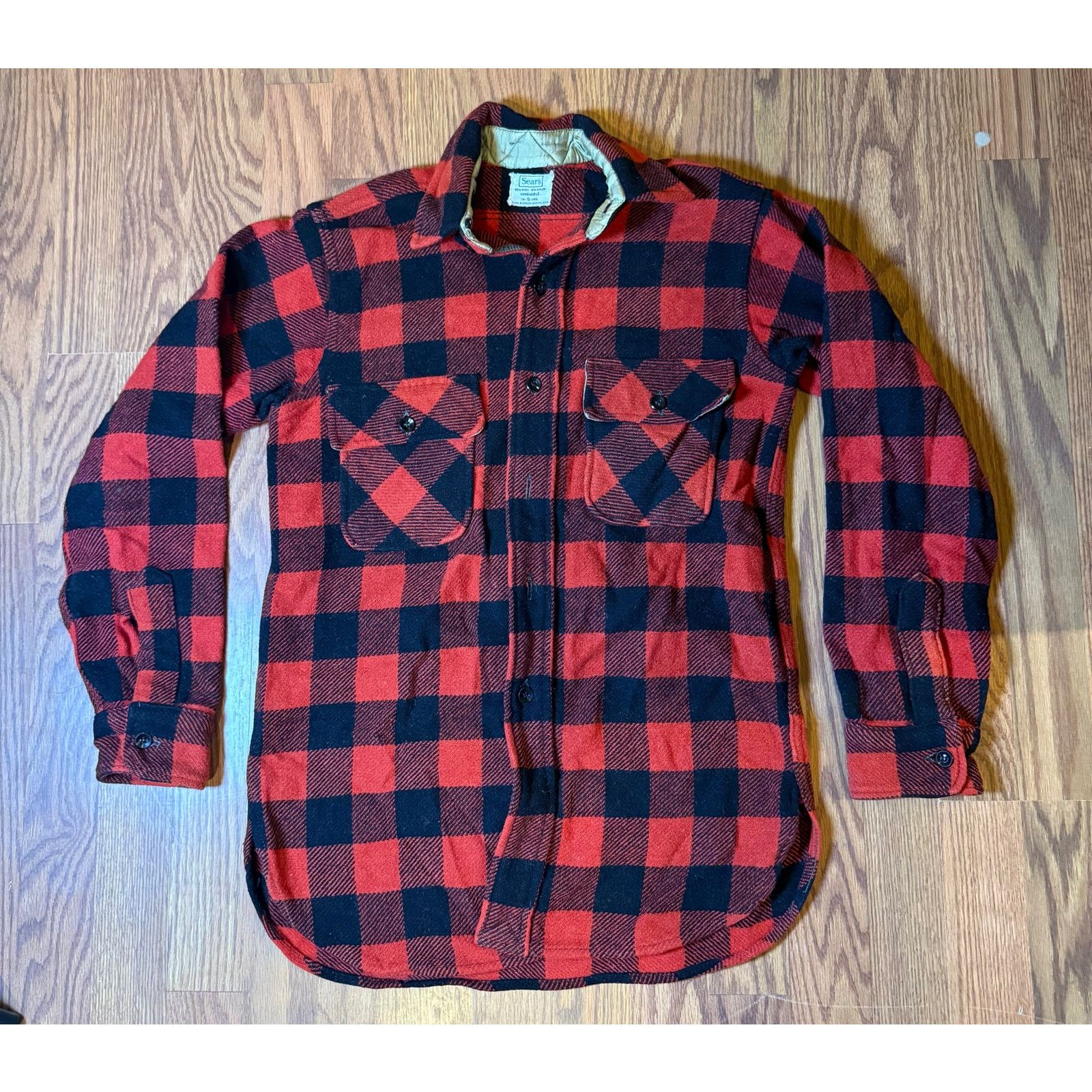 Sears Sears Flannel Blue ands Red Size Small Size US L / EU 52-54 / 3 - 1 Thumbnail