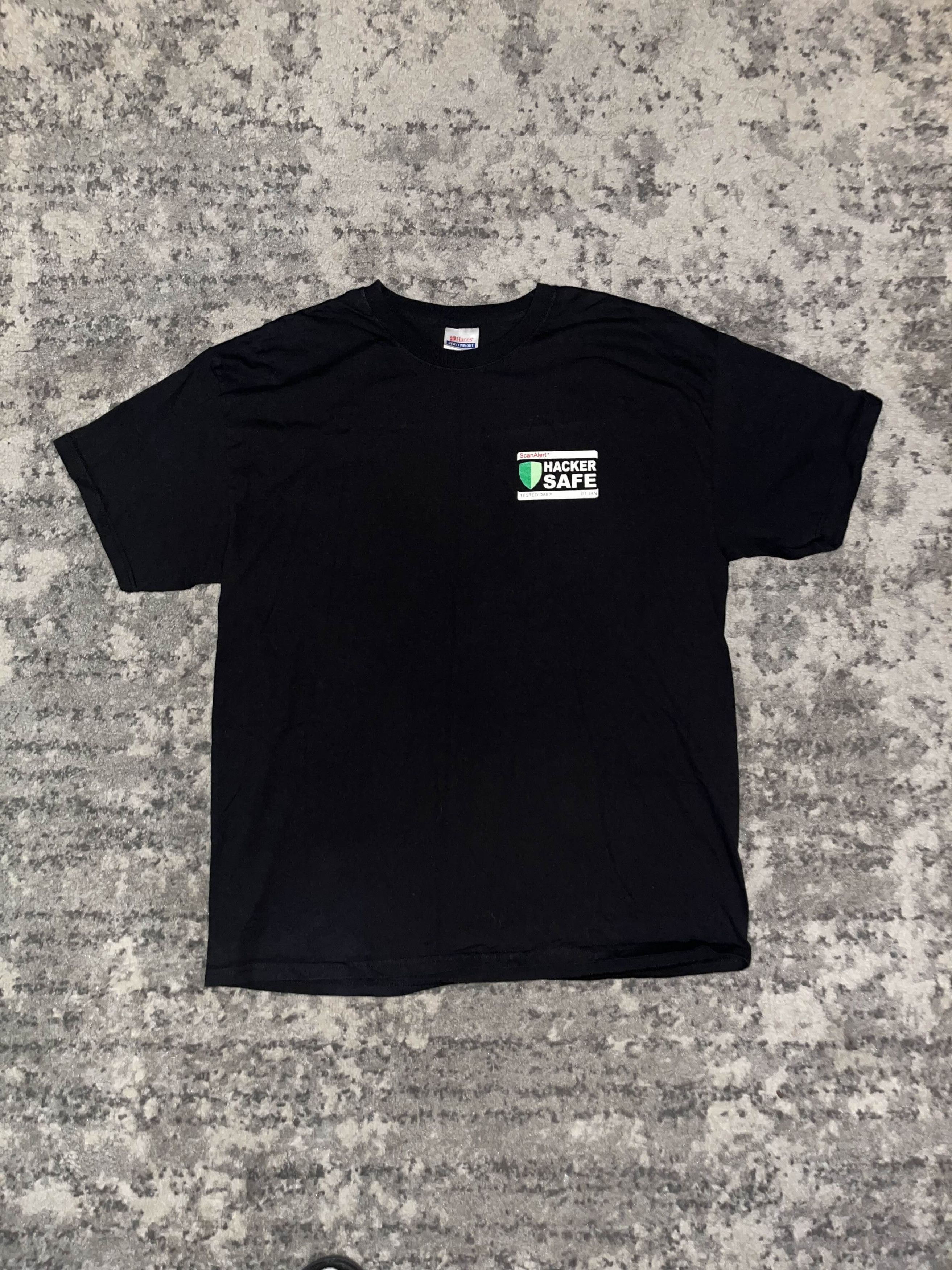 Vintage Y2K ScanAlert Hacker Safe Promo Shirt Size US XL / EU 56 / 4 - 2 Thumbnail