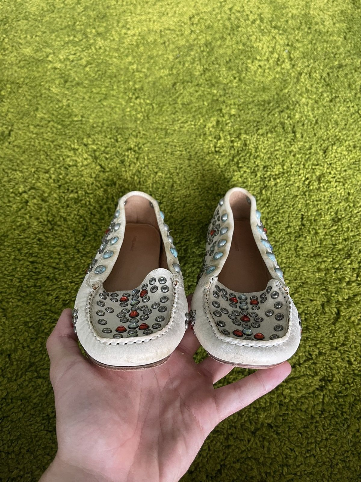 Designer × Isabel Marant × Isabel Marant Etoile Isabel Marant S/S 2013 rhinestones all around loafers shoes Size US 8 / IT 38 - 8 Thumbnail