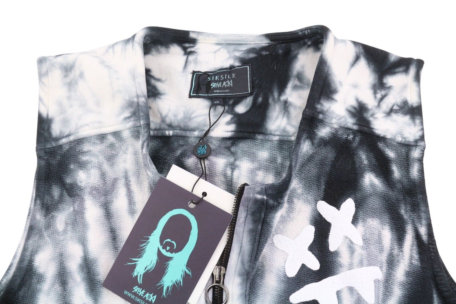Other AOKI UTILITY XS Tie Dye Black White Patch Vest 88026 Size US XS / EU 42 / 0 - 5 Thumbnail
