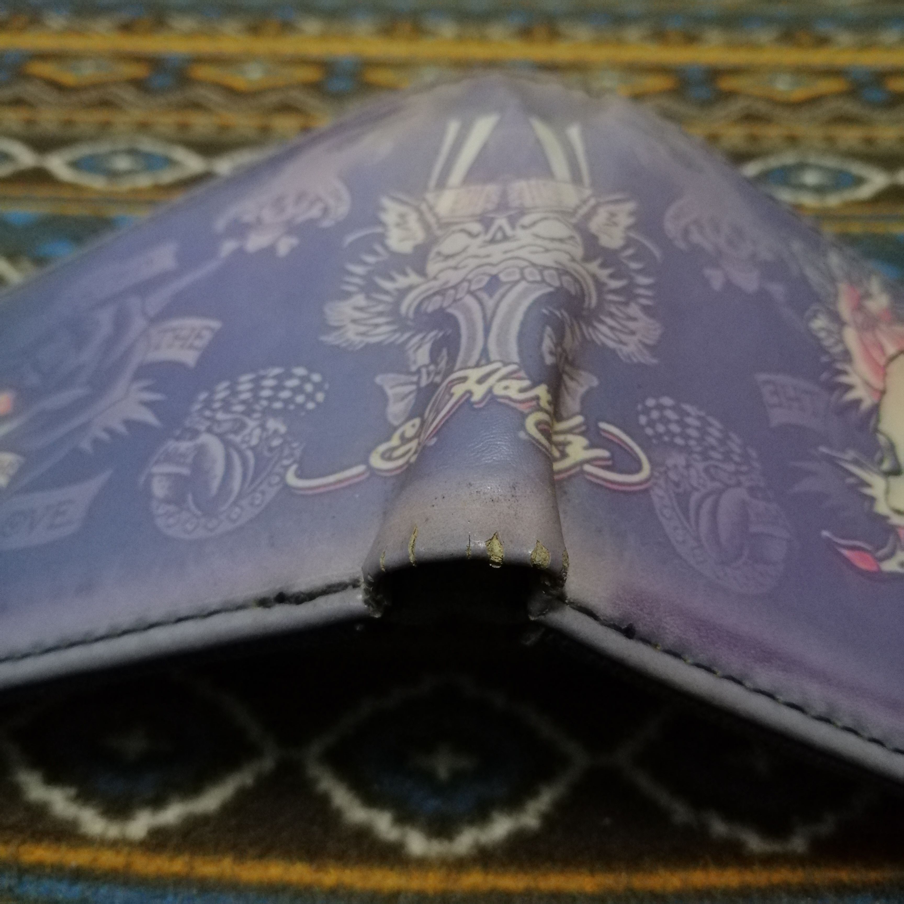 Ed Hardy Vintage Ed Hardy Olive Skull Wallets Size ONE SIZE - 6 Thumbnail