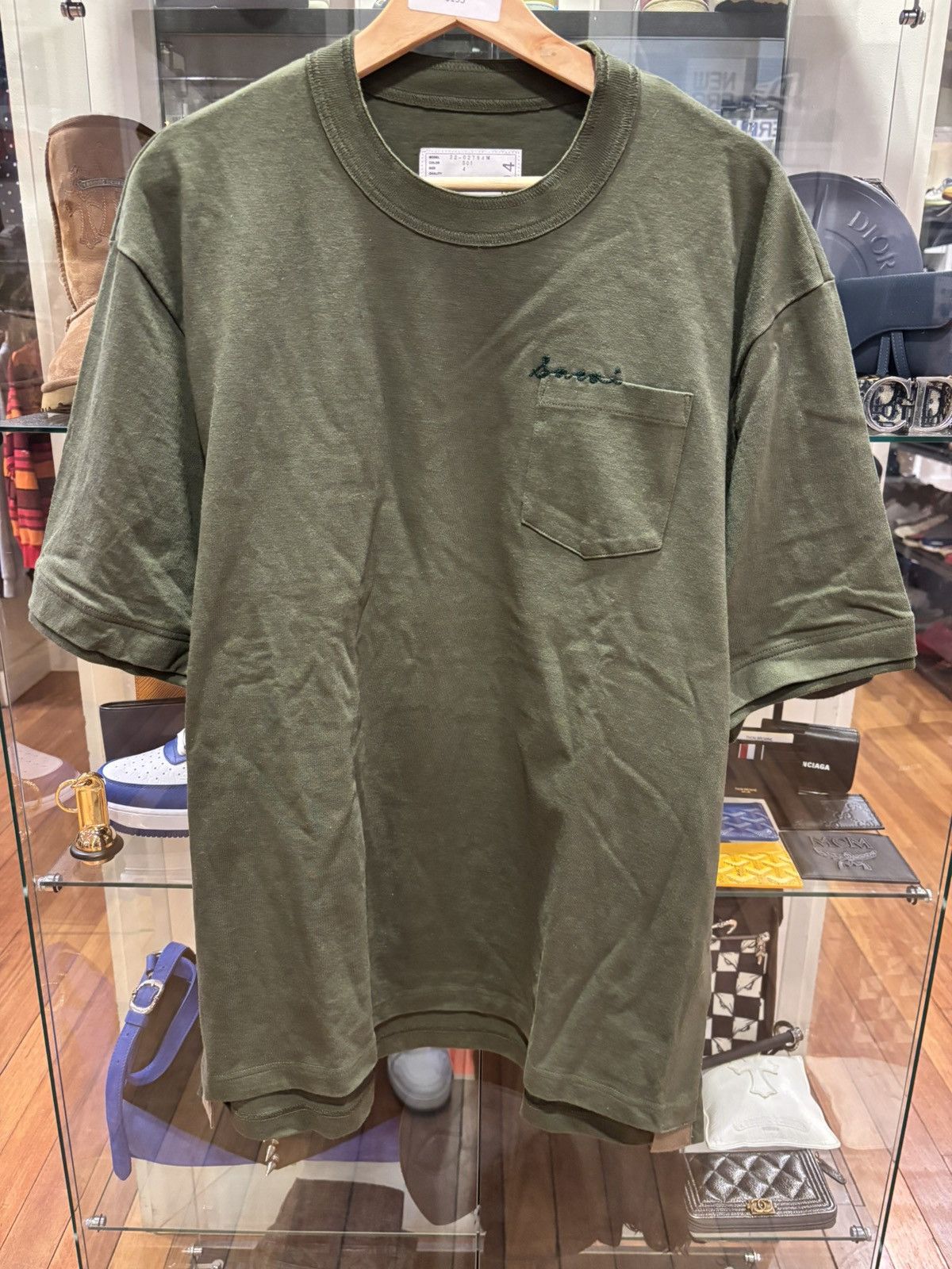 Sacai Sacai Embroidered Pocket Tee Size US XL / EU 56 / 4 - 1 Thumbnail