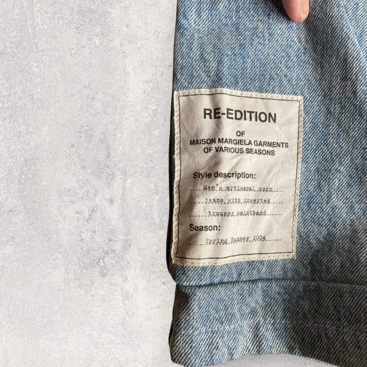 Maison Margiela SS17 Artisanal Jeans With Insert Trouser Waistband From SS04 Size US 29 - 6 Thumbnail