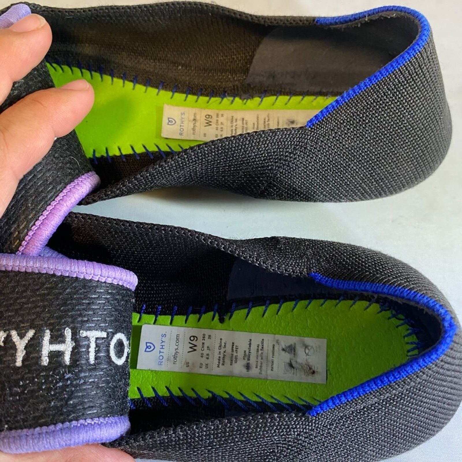 Other Rothy’s The Flat Round Toe Knit Ballet Flat Shoes 9w Size US 9 / IT 39 - 3 Thumbnail