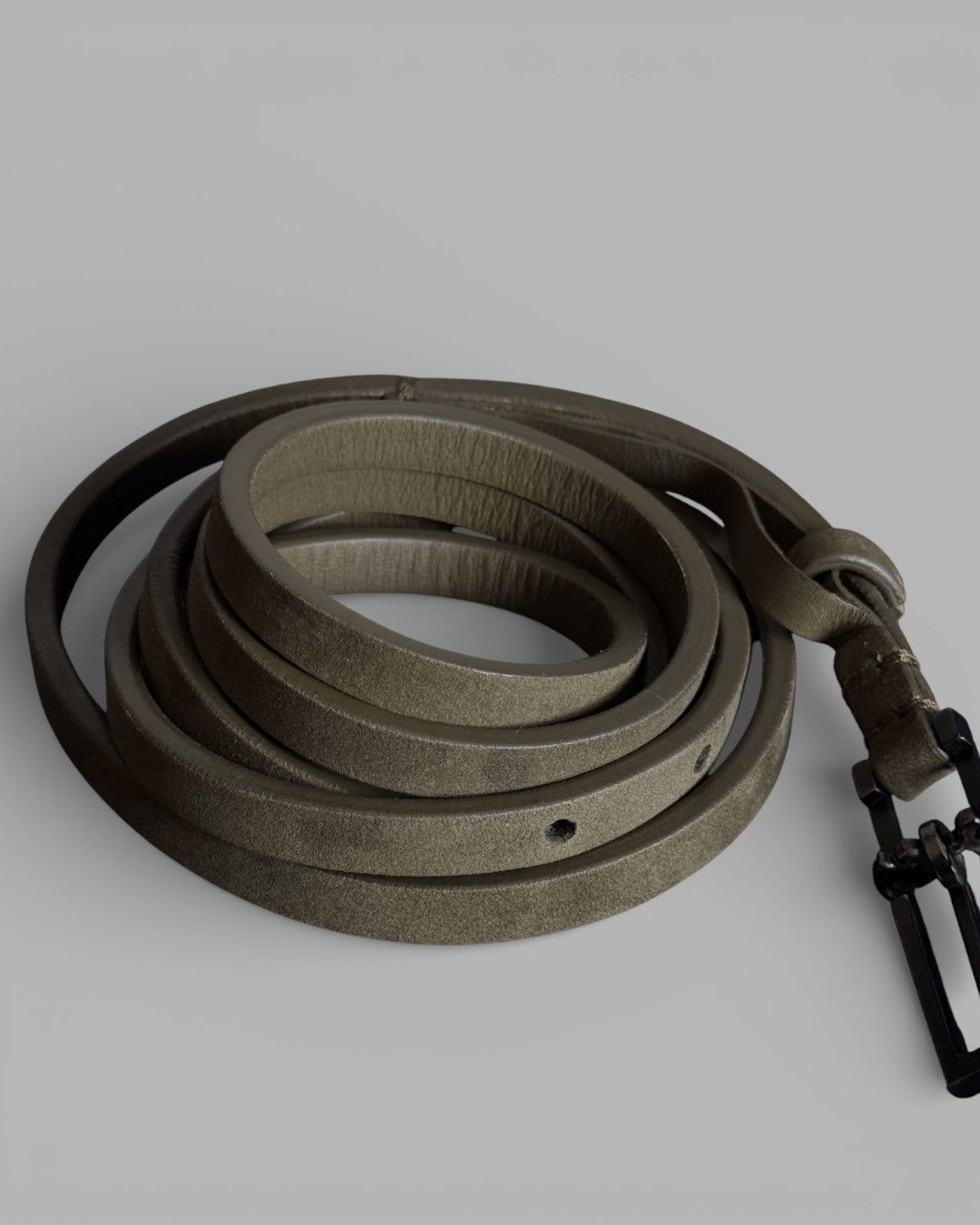 Haider Ackermann Haider Ackermann Double Wrap Thin Designer Leather Belt Size ONE SIZE - 11 Thumbnail