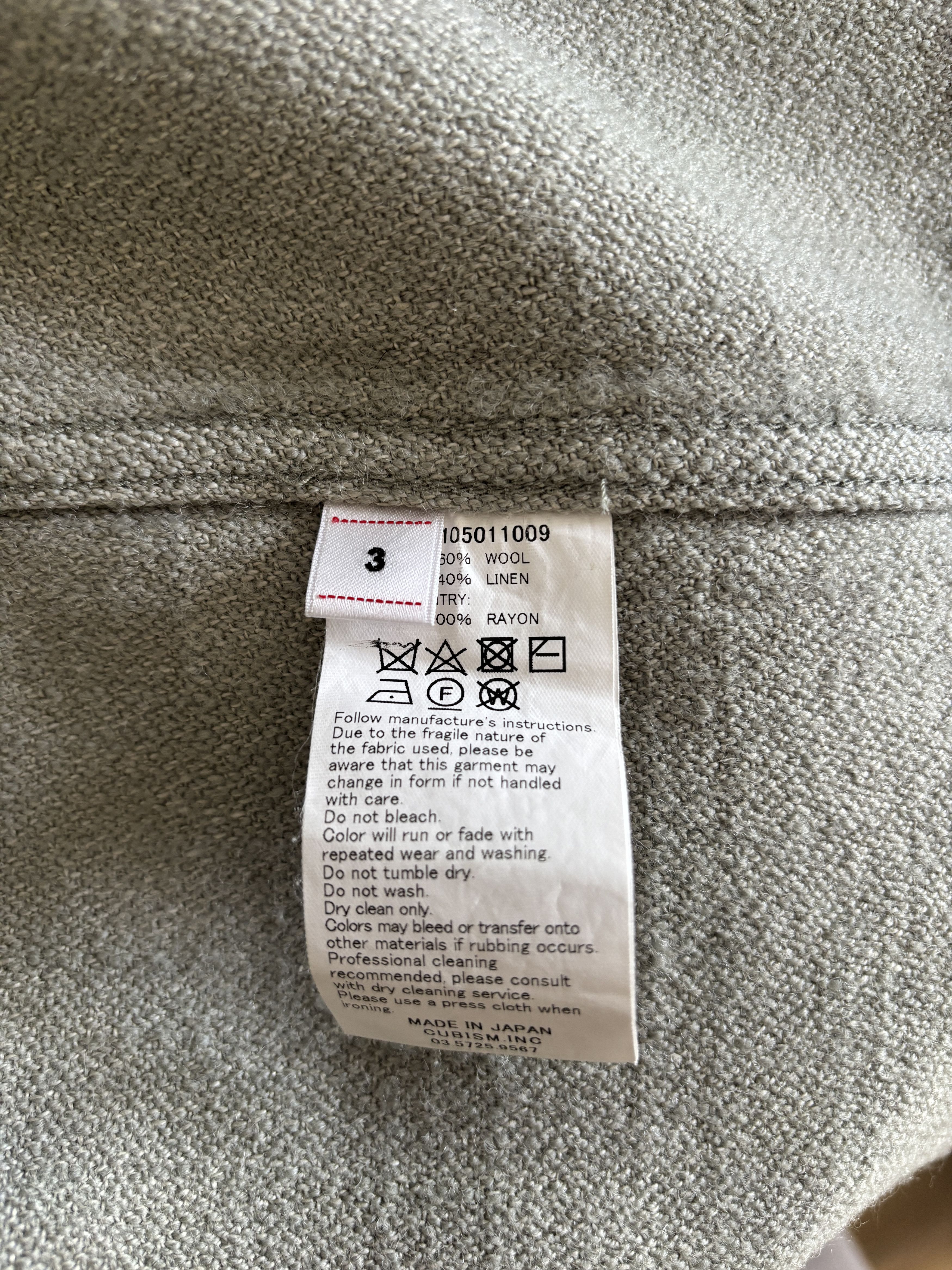 Visvim Visvim Lumber L/S Shirt Light Green Wool Linen Size US L / EU 52-54 / 3 - 9 Thumbnail