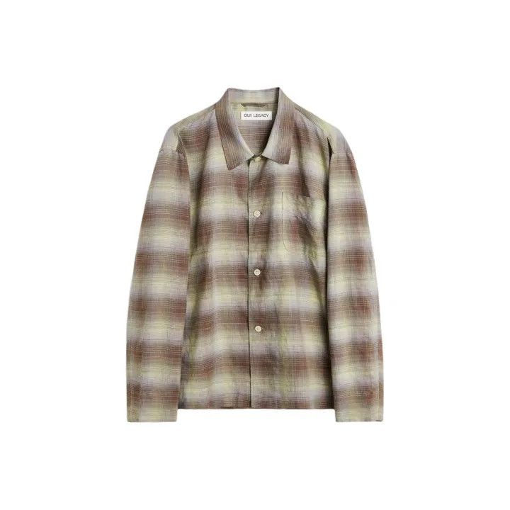 Our Legacy Our Legacy Plaid Long Sleeve Shirt for Men 0079 Size US L / EU 52-54 / 3 - 1 Thumbnail