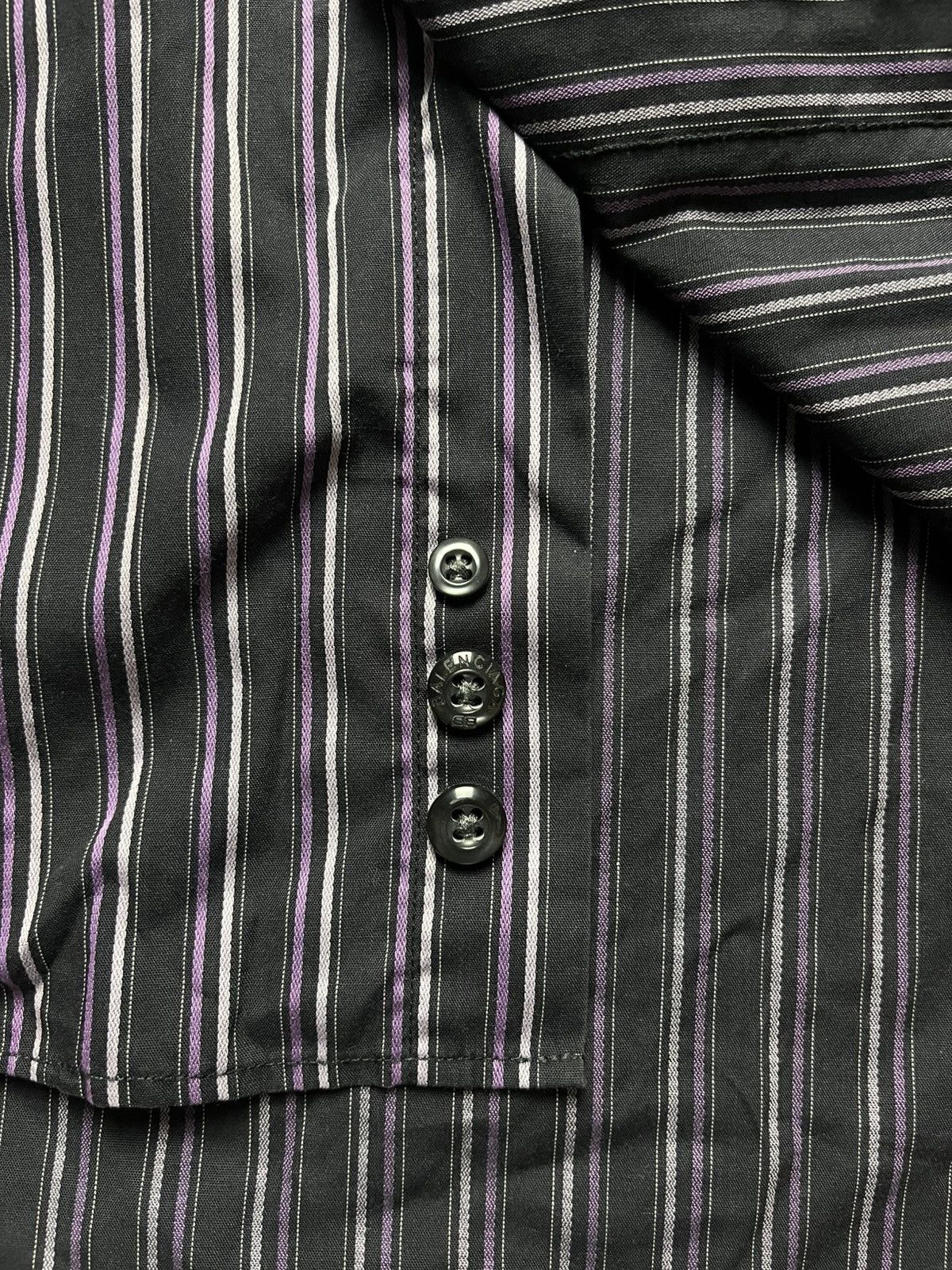 Balenciaga Vintage Balenciaga Long Sleeve Striped Shirt Size US L / EU 52-54 / 3 - 8 Thumbnail