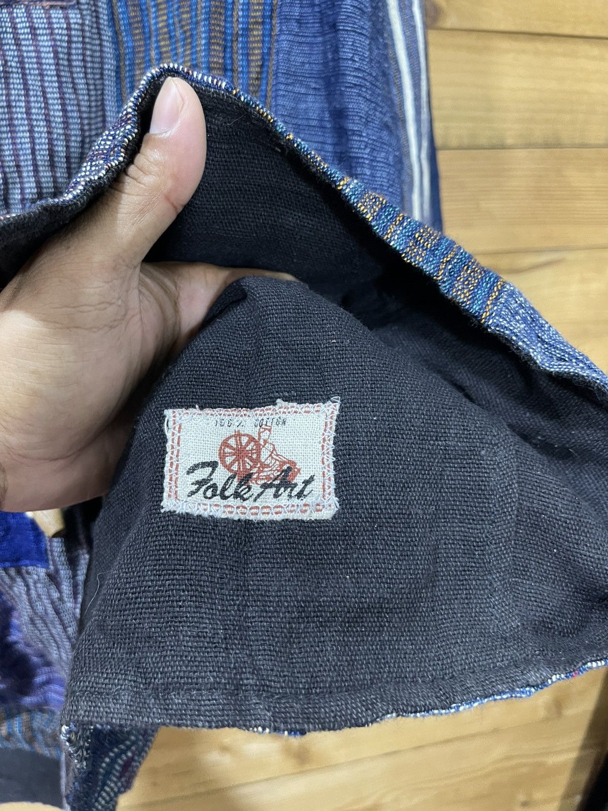Folk Offernow🔥Vintage folk art patchwork reversible boro jacket Size US XXL / EU 58 / 5 - 8 Thumbnail