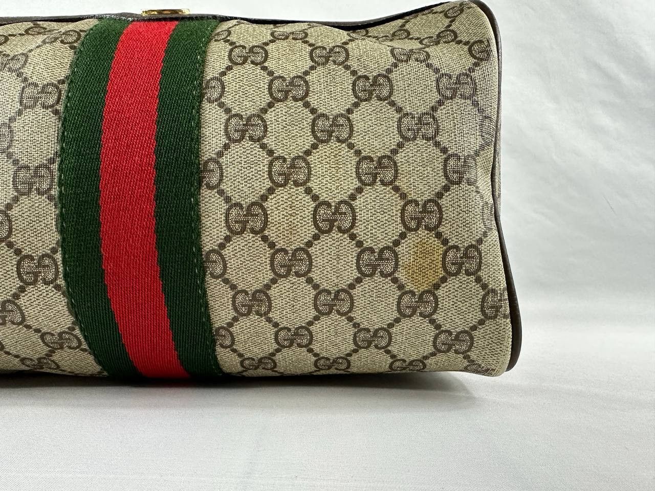 Gucci Vintage Gucci GG Supreme Web Cosmetic Bag Size ONE SIZE - 4 Thumbnail