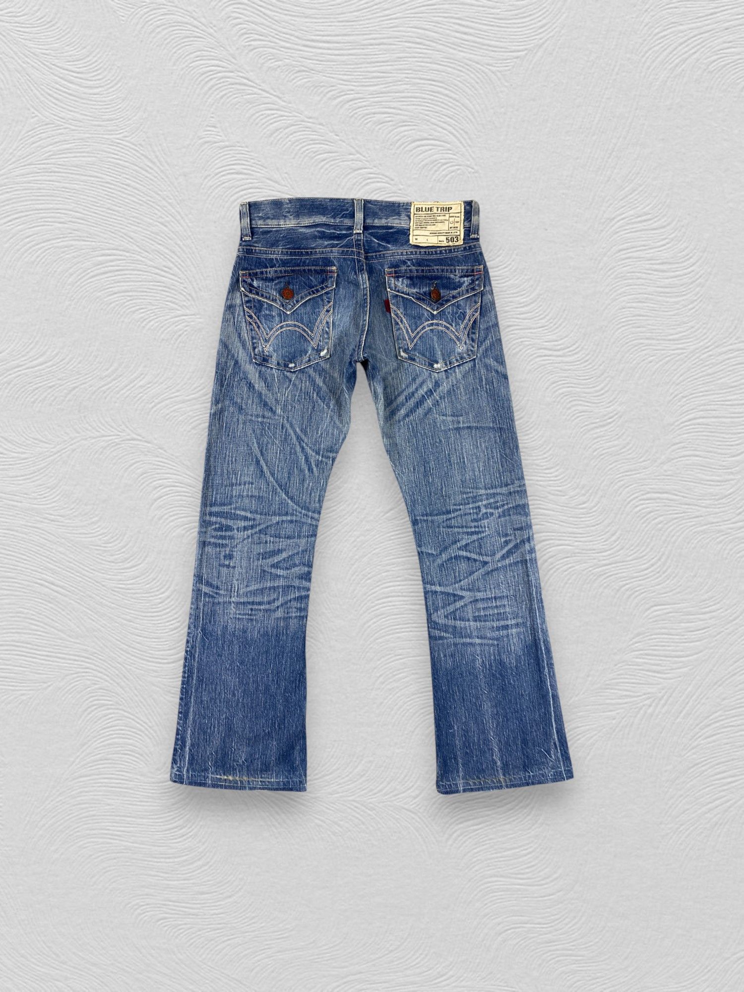 Edwin Mud Wash Vintage Edwin 503 Flare Denim 34x30.5-JN3506 Size US 34 / EU 50 - 2 Thumbnail