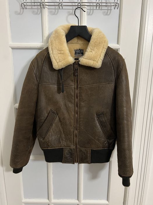 Vintage Avirex B-6 Bomber Aviator Shearling Jacket size 36 | Grailed