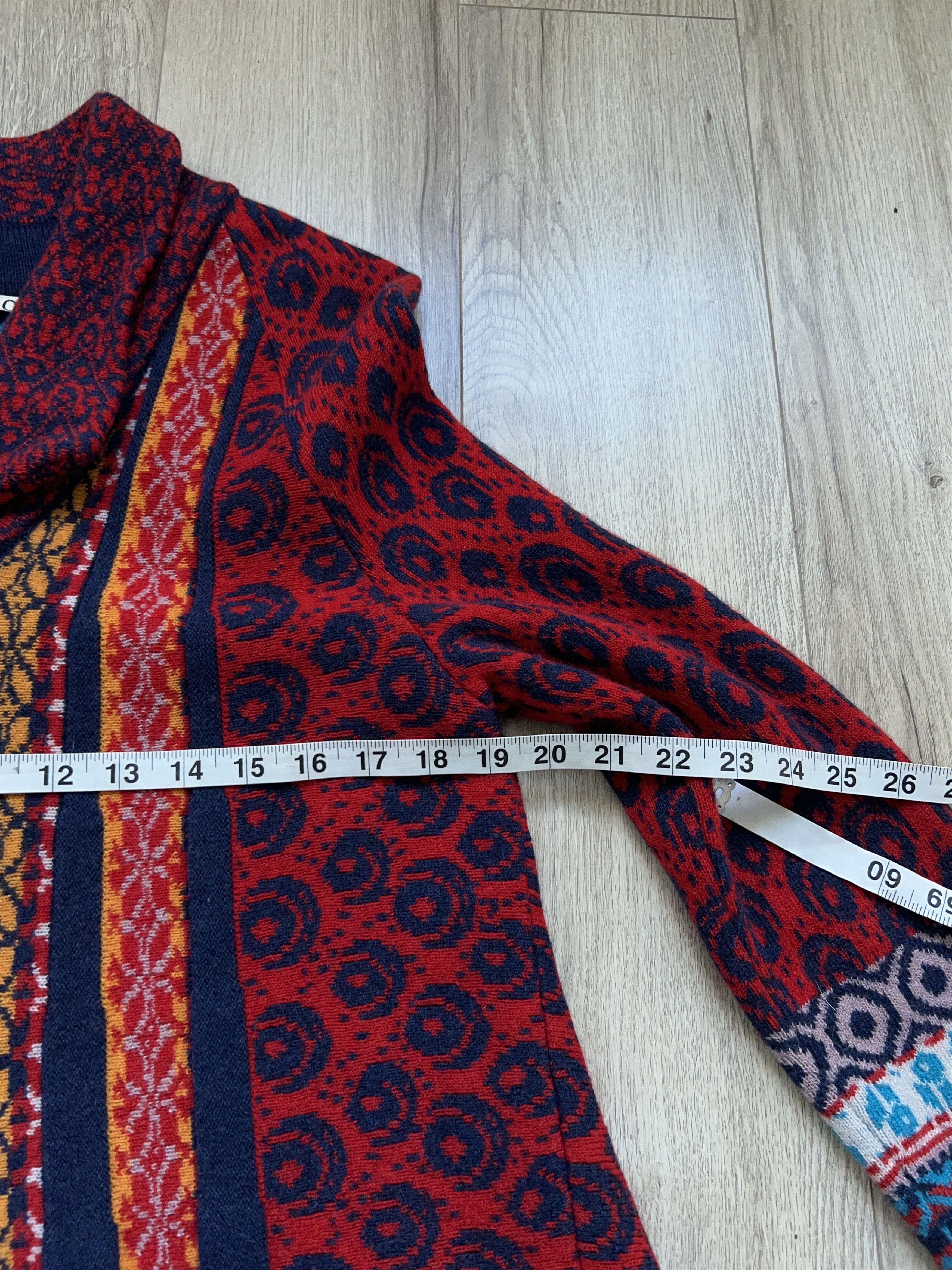 Traditional Weatherwear × Vintage Womens IVKO Colourful Jacket Cardigan Sweater Wool Geometric Size XS / US 0-2 / IT 36-38 - 11 Thumbnail