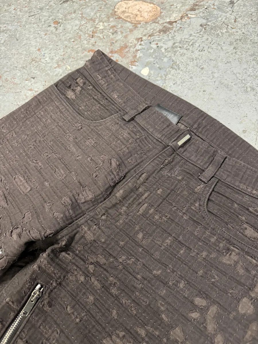Givenchy SS2021 Givenchy Brown 2 Zips Distressed Biker Pants Size US 34 / EU 50 - 13 Thumbnail