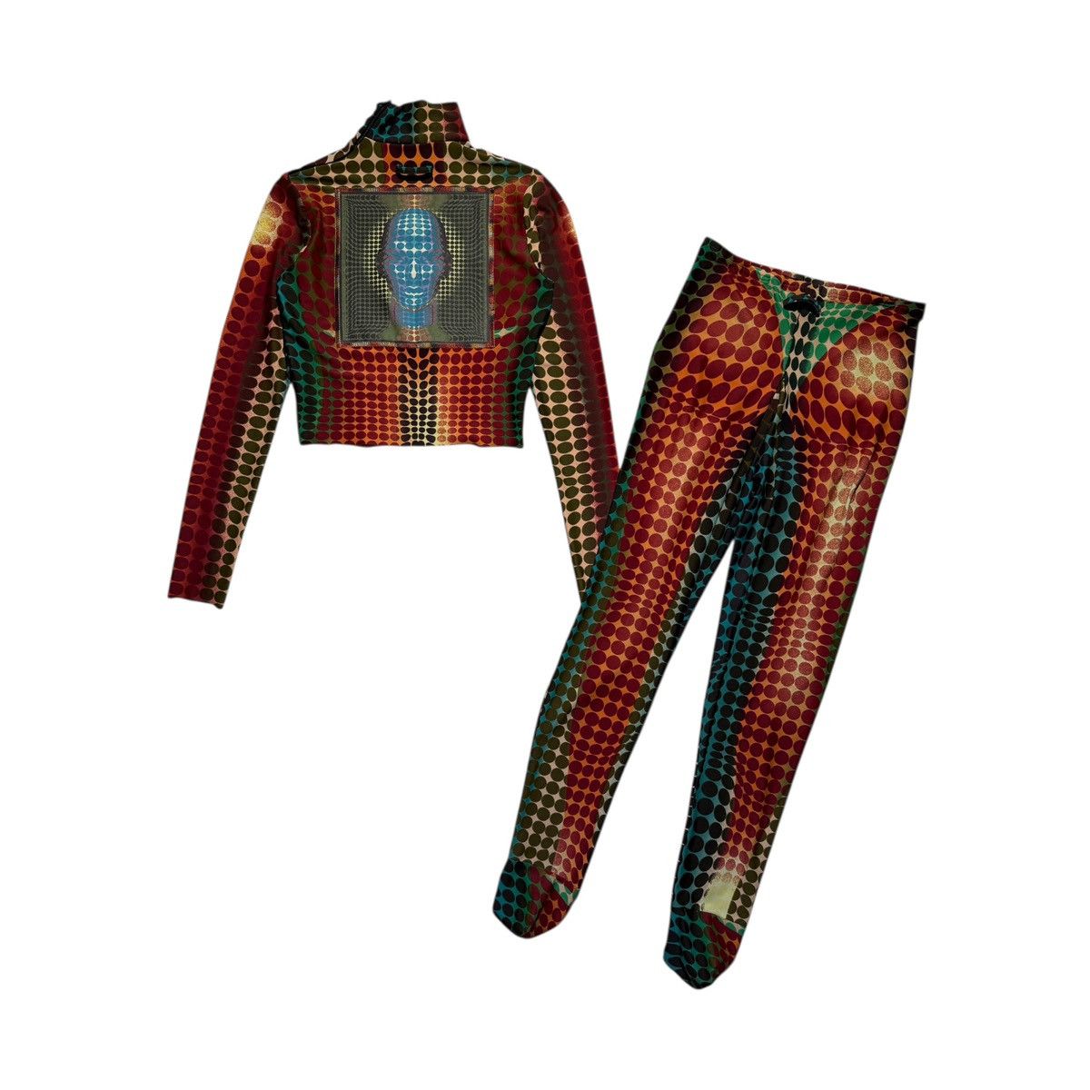 Jean Paul Gaultier FW1995 runway cyber dot two piece set Size M / US 6-8 / IT 42-44 - 2 Thumbnail