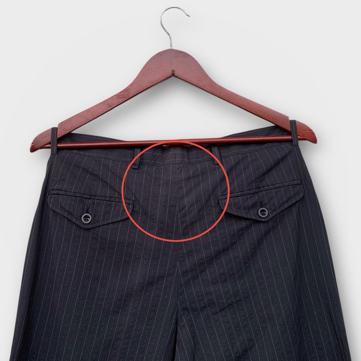 Hermes Vintage Hermes Paris Classic Straight Trousers Stripe Pant Size US 32 / EU 48 - 6 Thumbnail