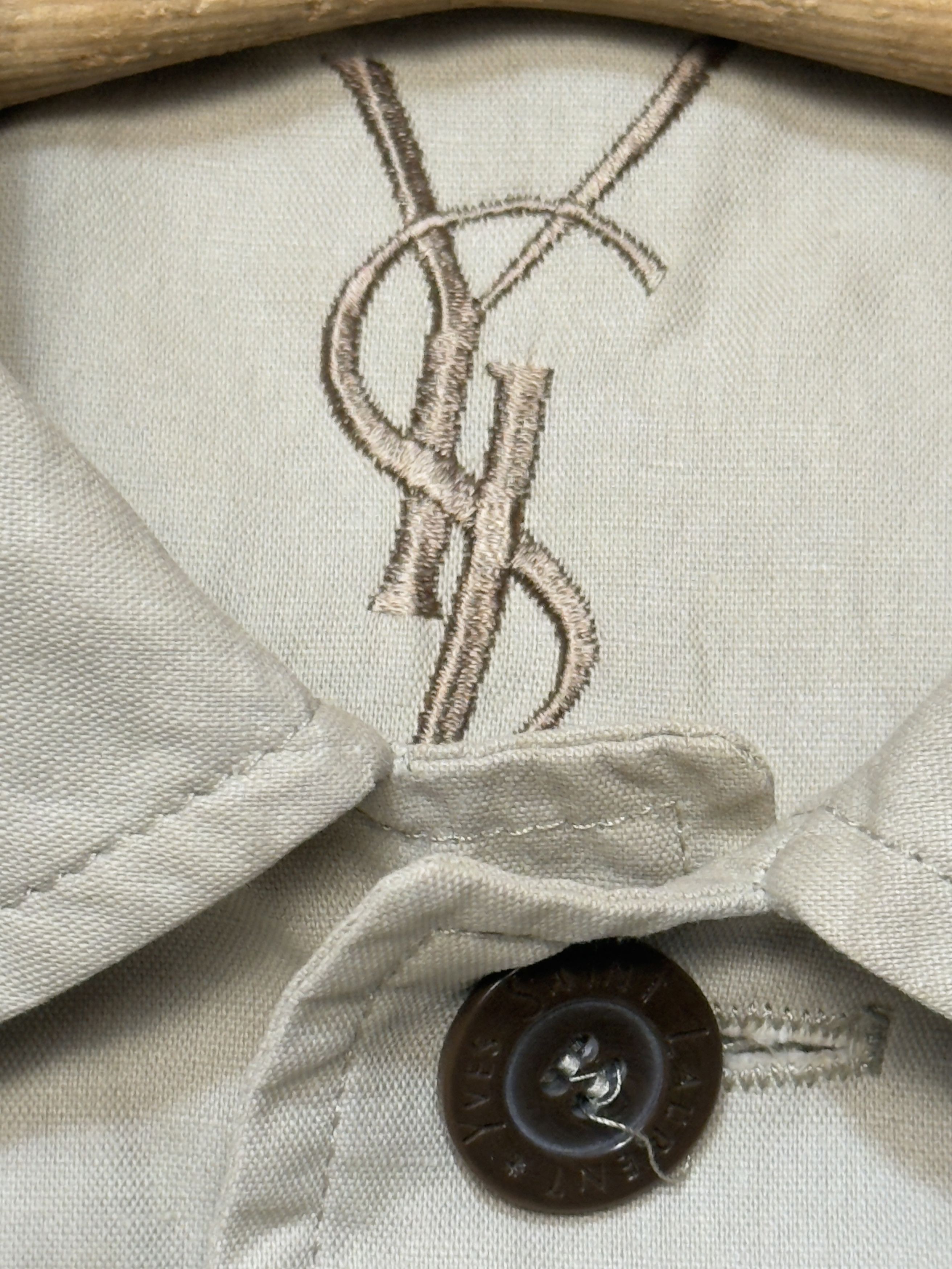 Yves Saint Laurent 🔥 Linen blazer waxed Yves Saint Laurent light jacket M/L Size US L / EU 52-54 / 3 - 9 Thumbnail