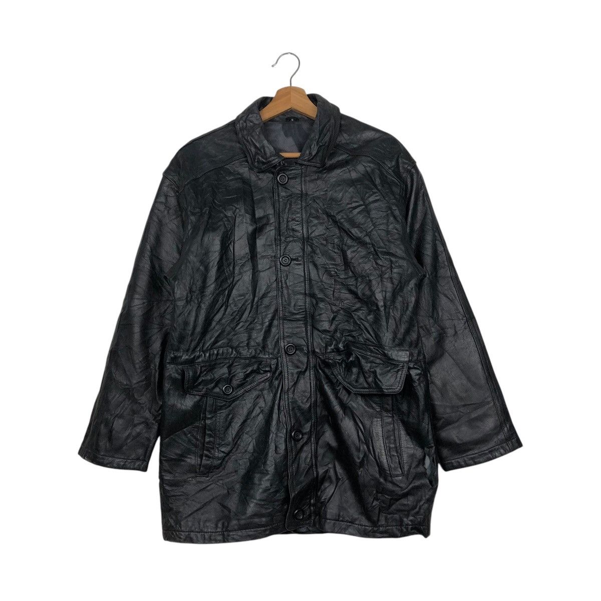 Japanese Brand 📌Vintage Biker Genuine Leather Jacket Issey Miyake Size US S / EU 44-46 / 1 - 2 Thumbnail