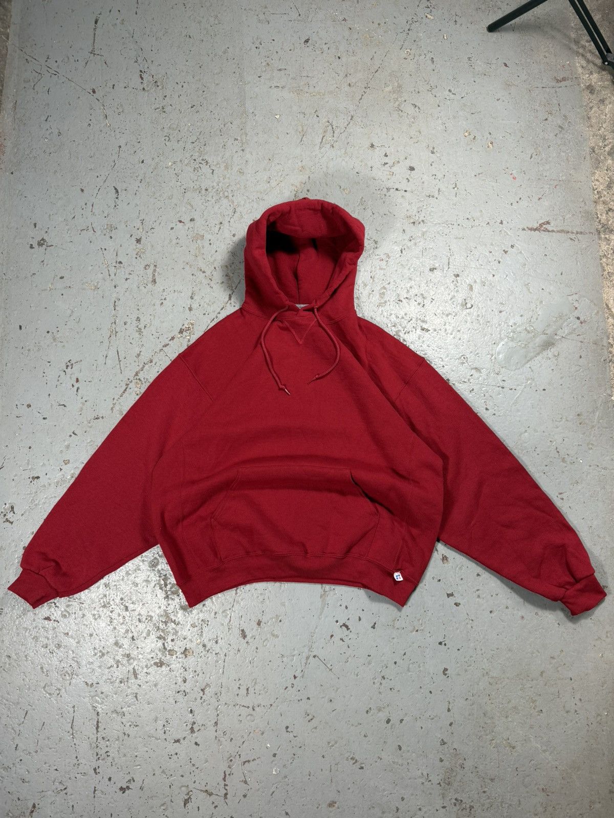 Russell Athletic Vintage Burgundy Russels Athletic classic Blank hoodie Size US XL / EU 56 / 4 - 1 Thumbnail