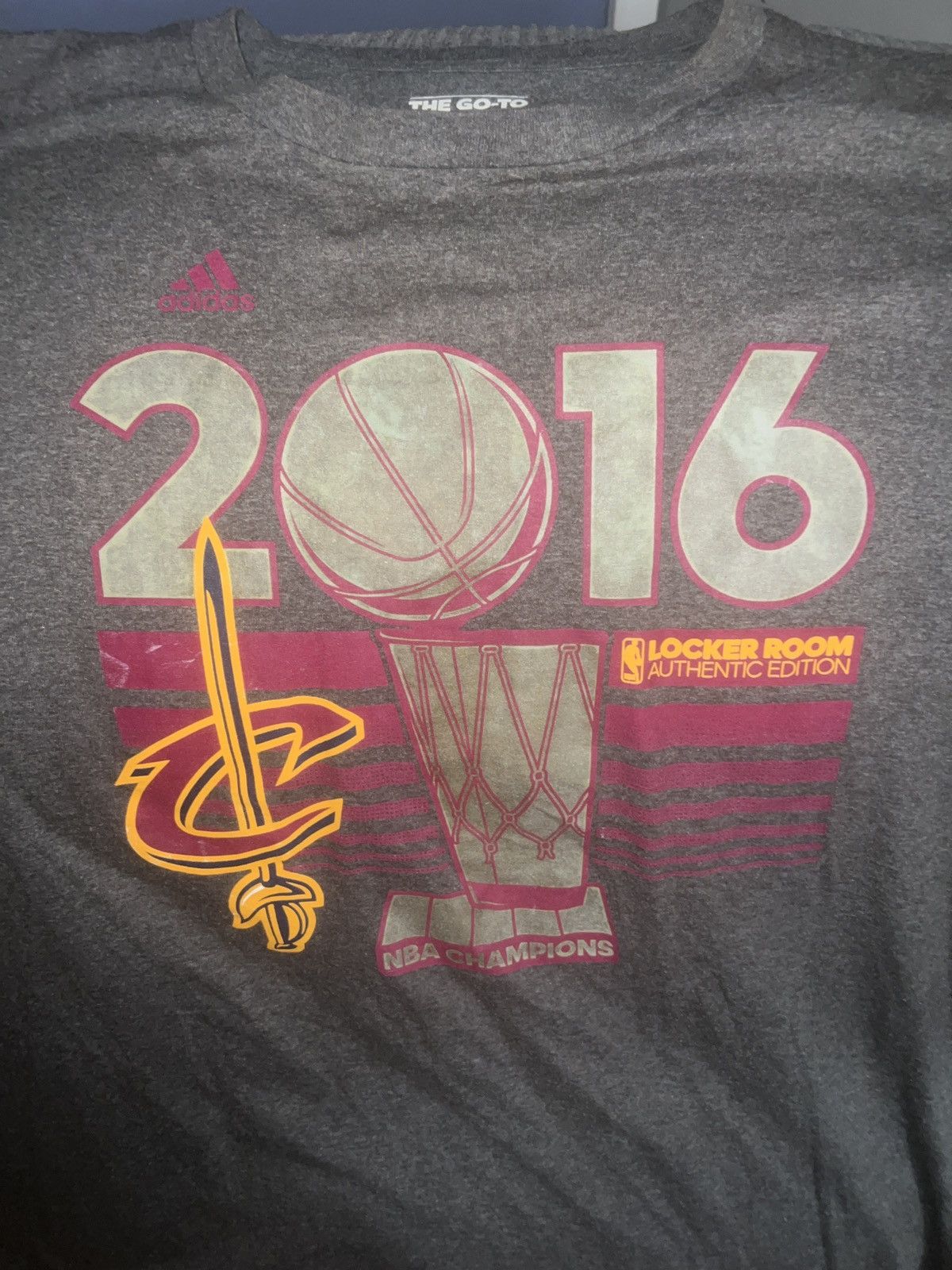 Adidas Adidas NBA 2016 Champions Locker Room Authentic Edition Tee Size US XXL / EU 58 / 5 - 2 Thumbnail