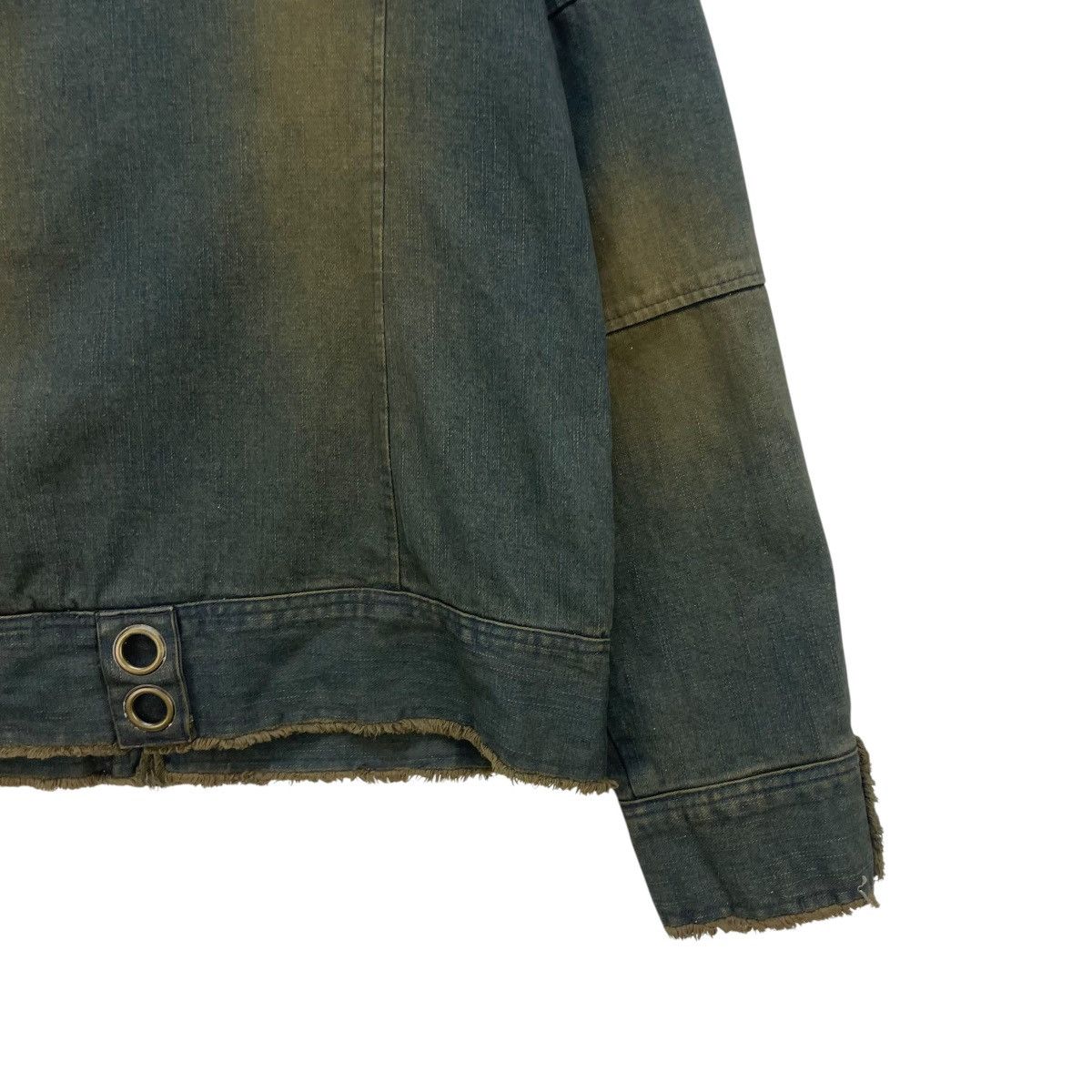 In The Attic 💥 In the Attic Reconstructed Denim Jeans Fur Jacket Size US M / EU 48-50 / 2 - 13 Thumbnail