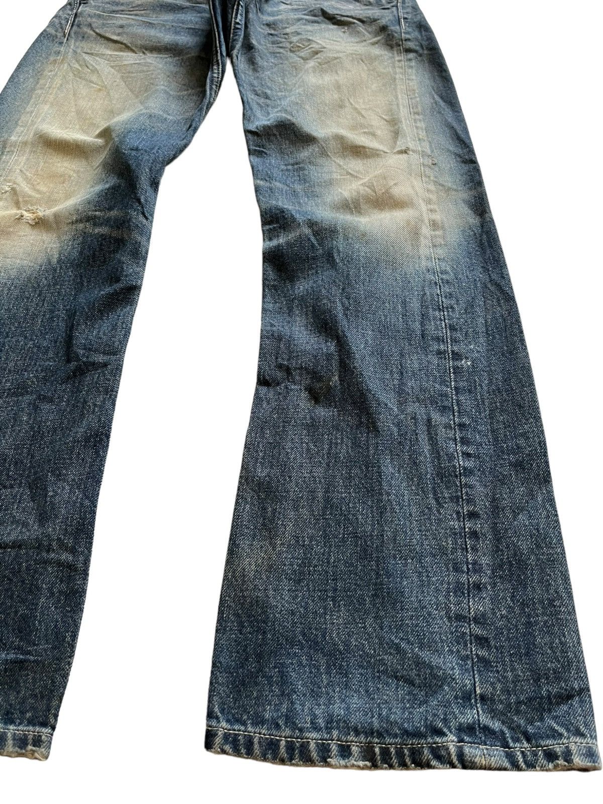 Japanese Brand Vintage Japanese Brand Mud Wash Distressed Loose Jeans Size US 31 - 7 Thumbnail